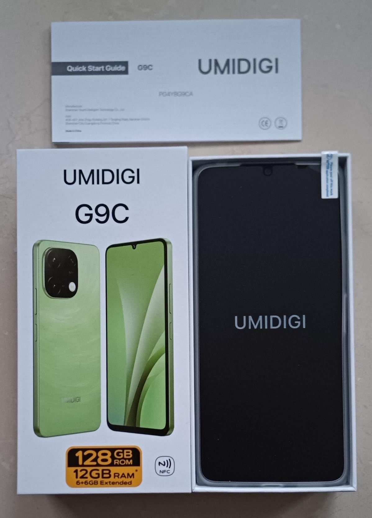 Umidigi G9C Smartphone 128GB Schwarz 50MP Android 14