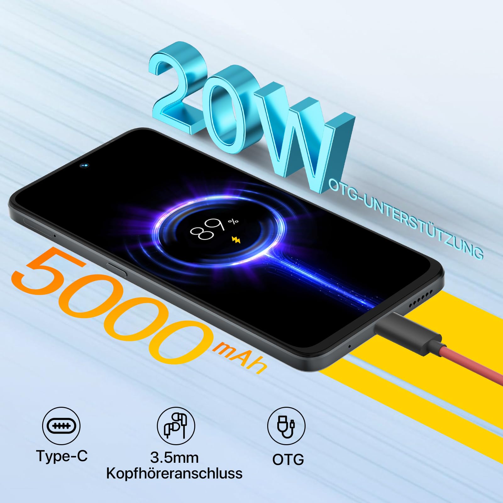 UMIDIGI Note 100 5G Smartphone 16/256GB 50MP 6,8 Zoll