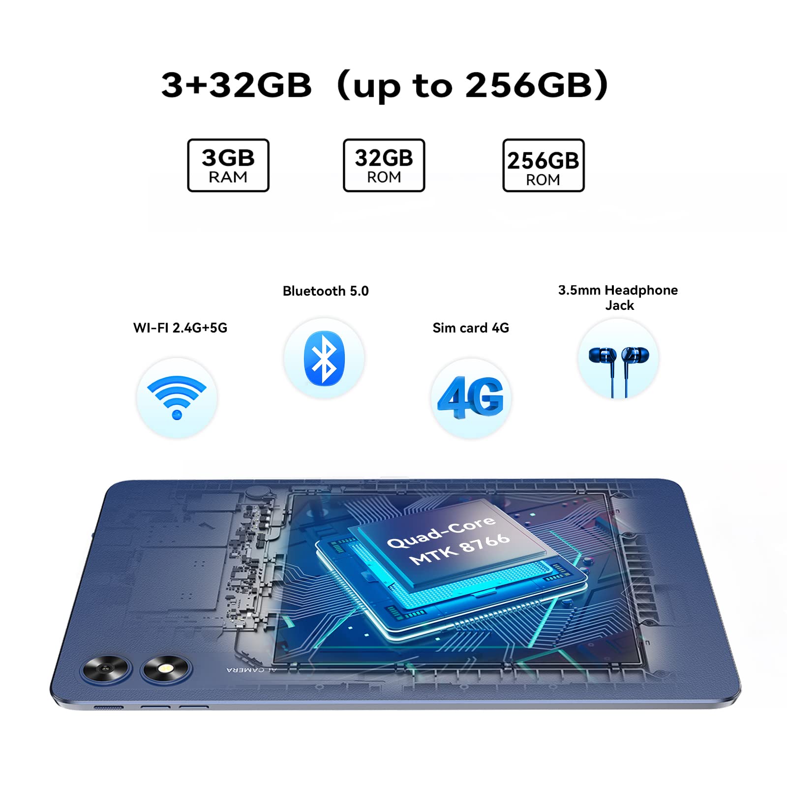 UMIDIGI G3 Tab Tablet 10,1 Zoll 3GB+32GB Android 13 4G