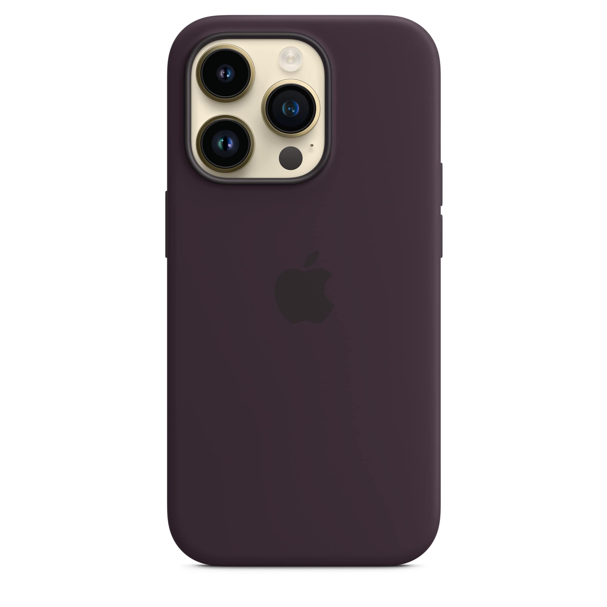 Apple iPhone 14 Pro Silikon Hülle Holunder MagSafe