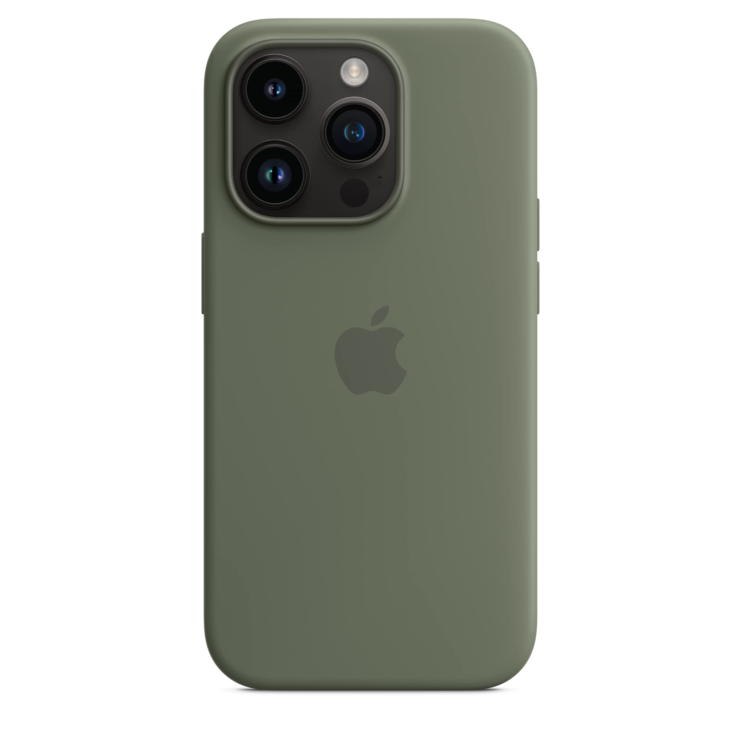 Apple iPhone 14 Pro Silikon Case MagSafe Oliv
