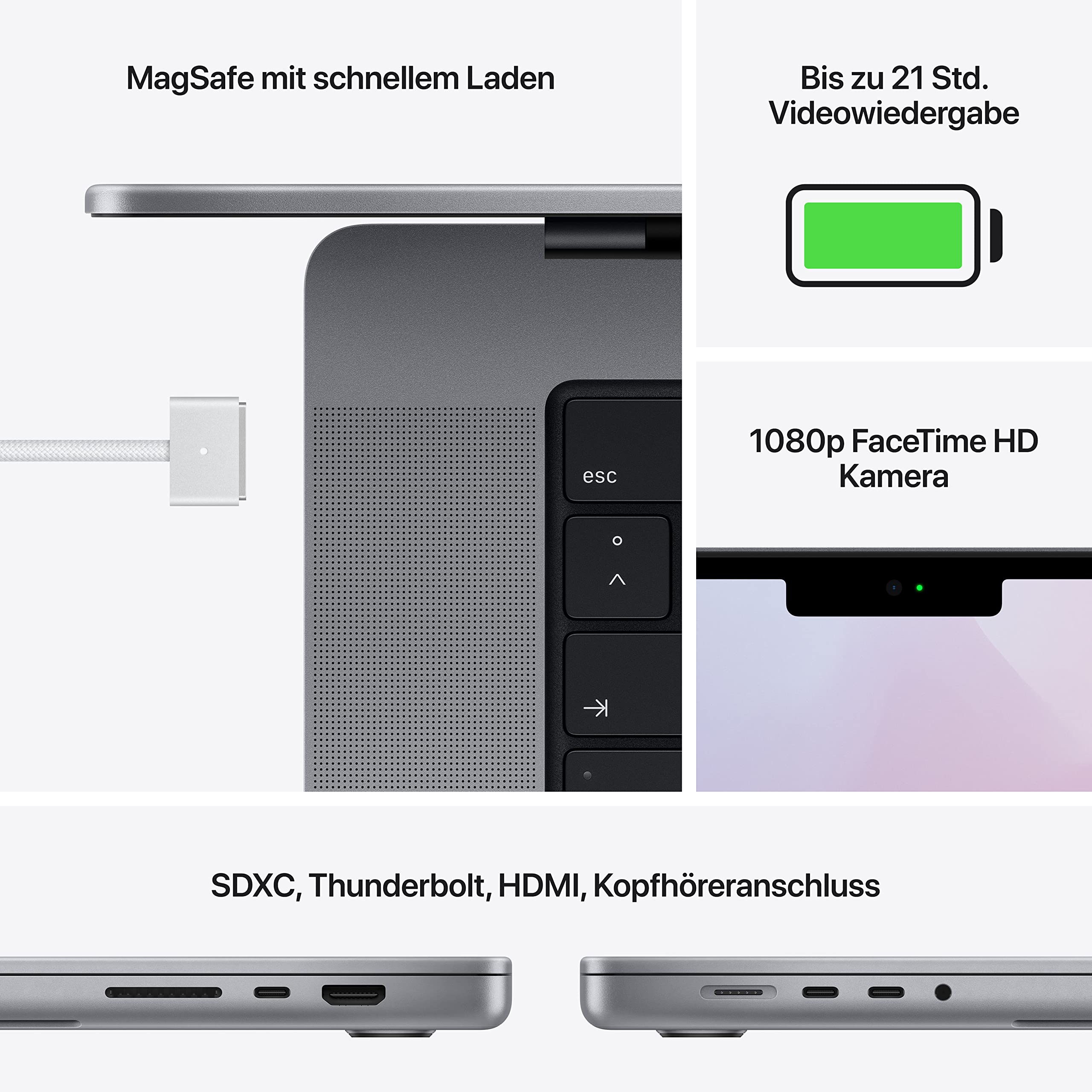 Apple MacBook Pro 16 M1 Max 32GB 1TB Space Grau