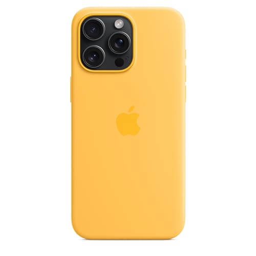 Apple iPhone 15 Pro Max Silikon Case MagSafe Warmgelb