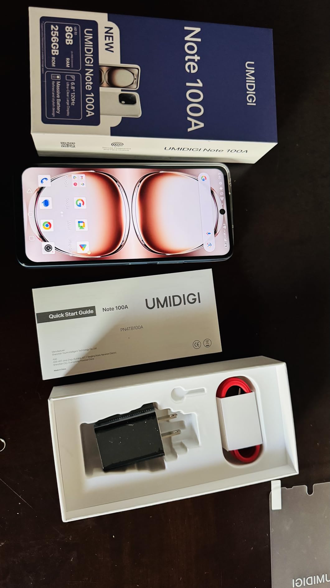 UMIDIGI Note 100A Smartphone 256GB 6,8 Zoll 120Hz