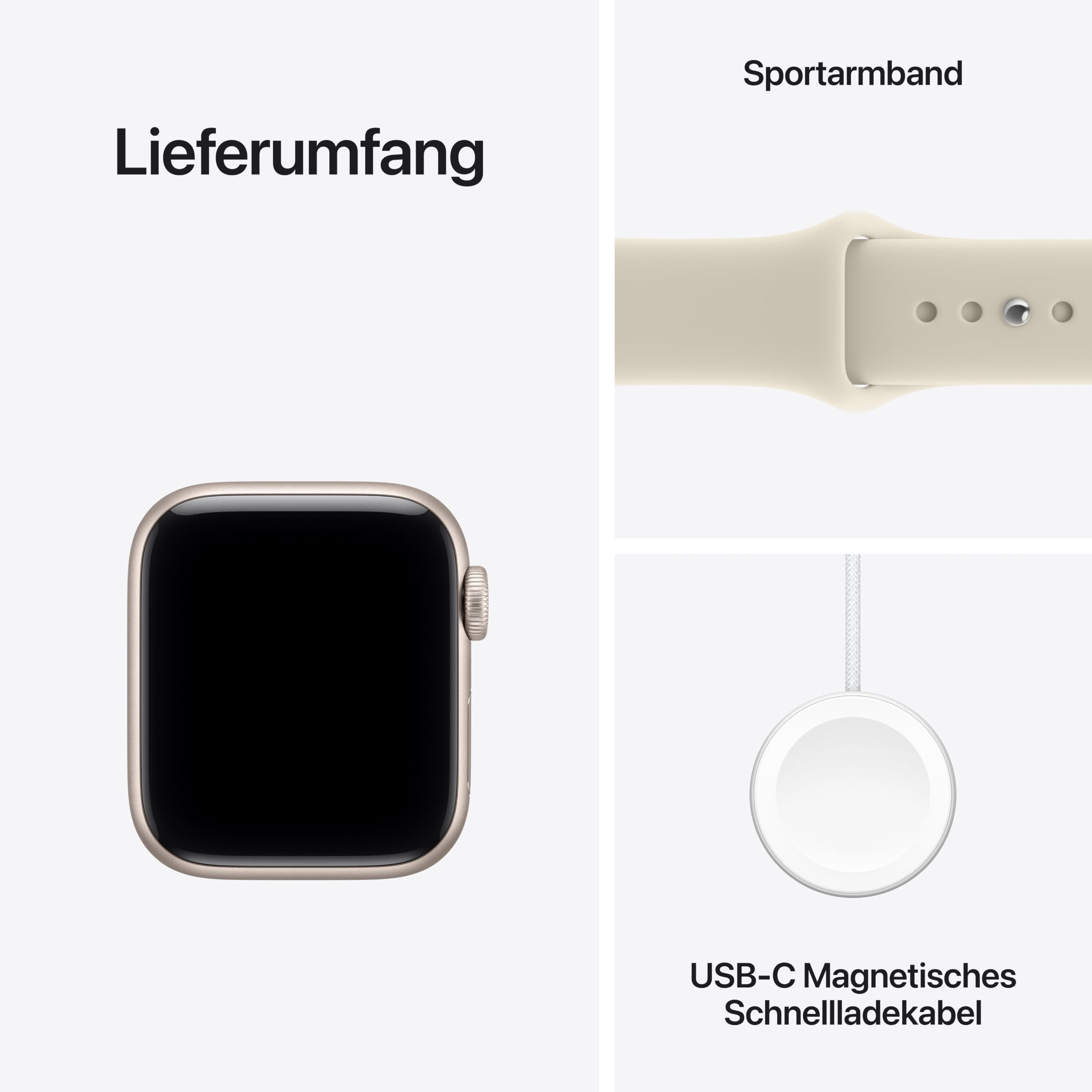 Apple Watch SE 3 GPS 40 mm Smartwatch Polarstern