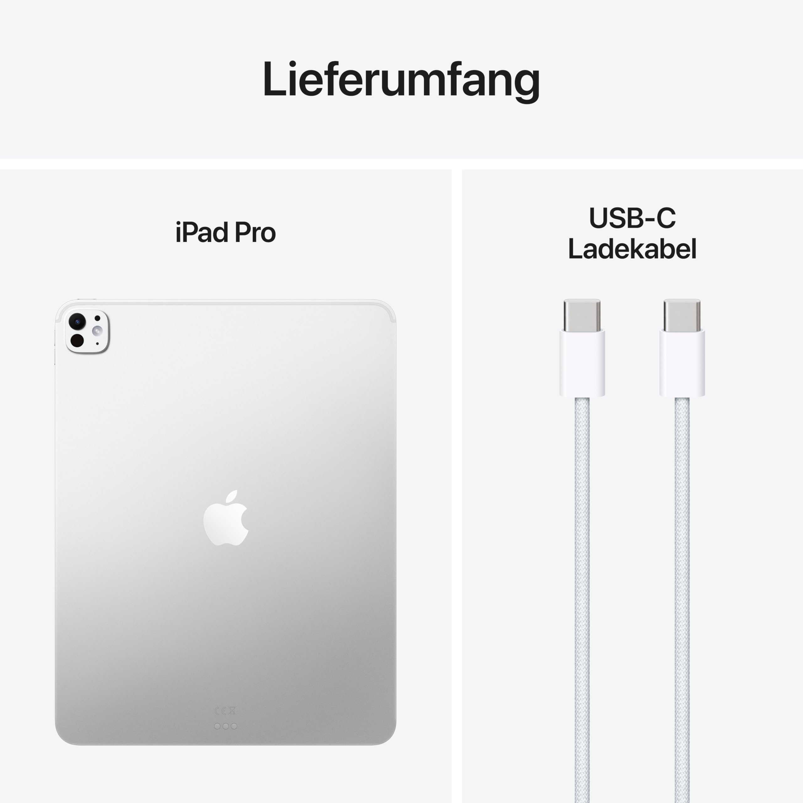Apple iPad Pro M5 13 Zoll Tablet Silber 1TB Wi-Fi Nanotexturglas