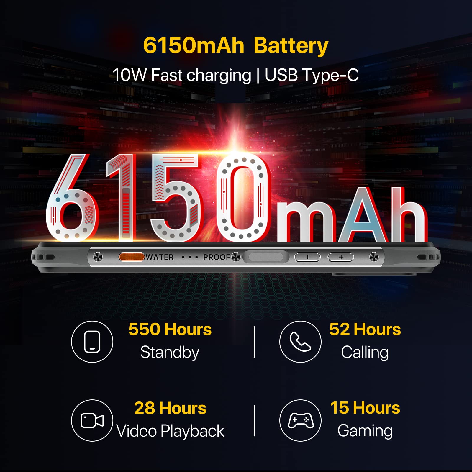 Umidigi Bison X10S Outdoor Smartphone 4GB+32GB Grau