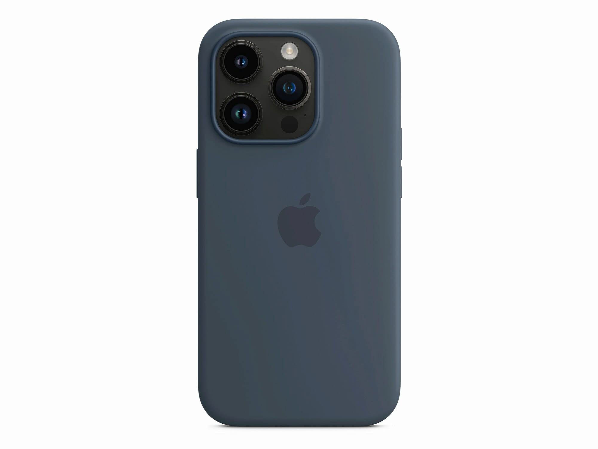 Apple iPhone 14 Pro Silikon Case MagSafe Sturmblau