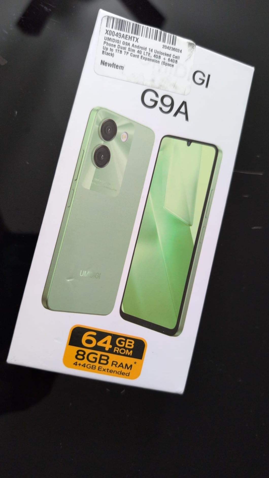 Umidigi G9A Smartphone 8/64GB Noir 6,75" Android 14 Go