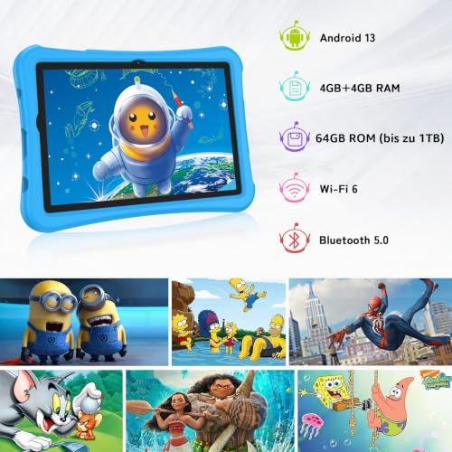 UMIDIGI G2 Kinder Tablet 10,1 Zoll 64GB mit Hülle