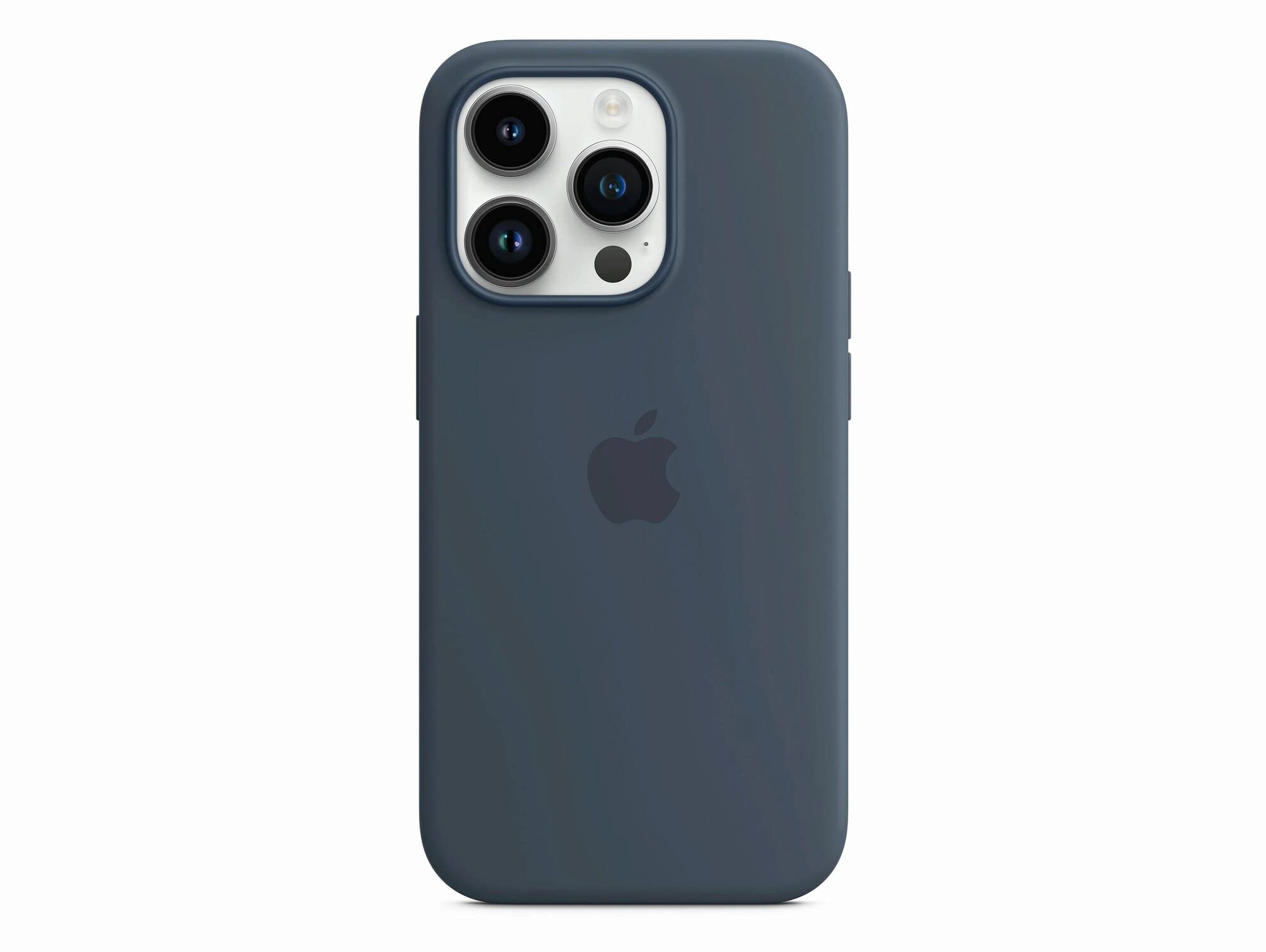 Apple iPhone 14 Pro Silikon Case MagSafe Sturmblau