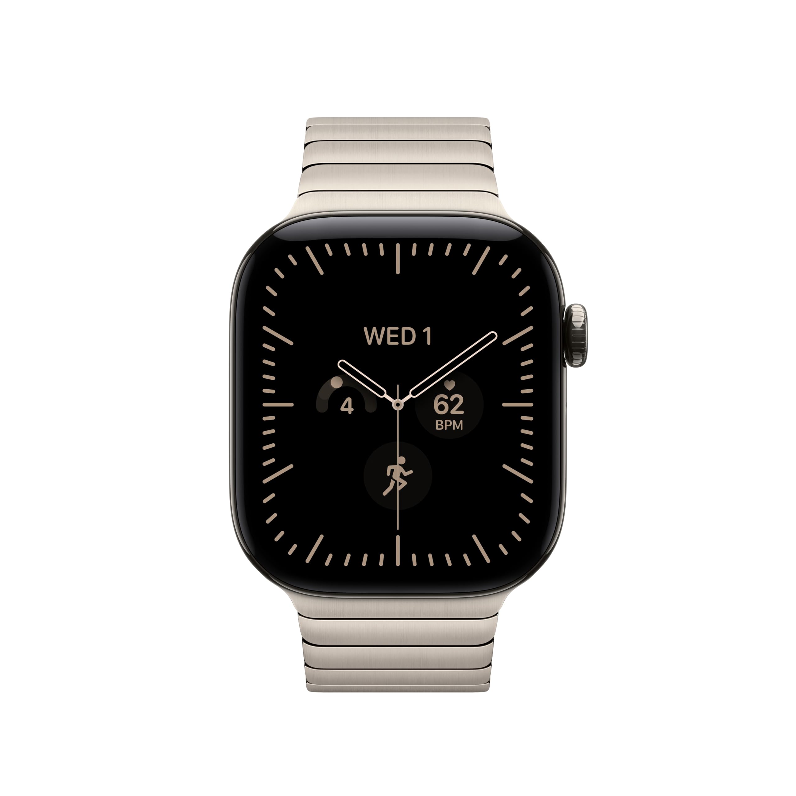 Apple Watch Gliederarmband 42 mm Armband Natur Edelstahl