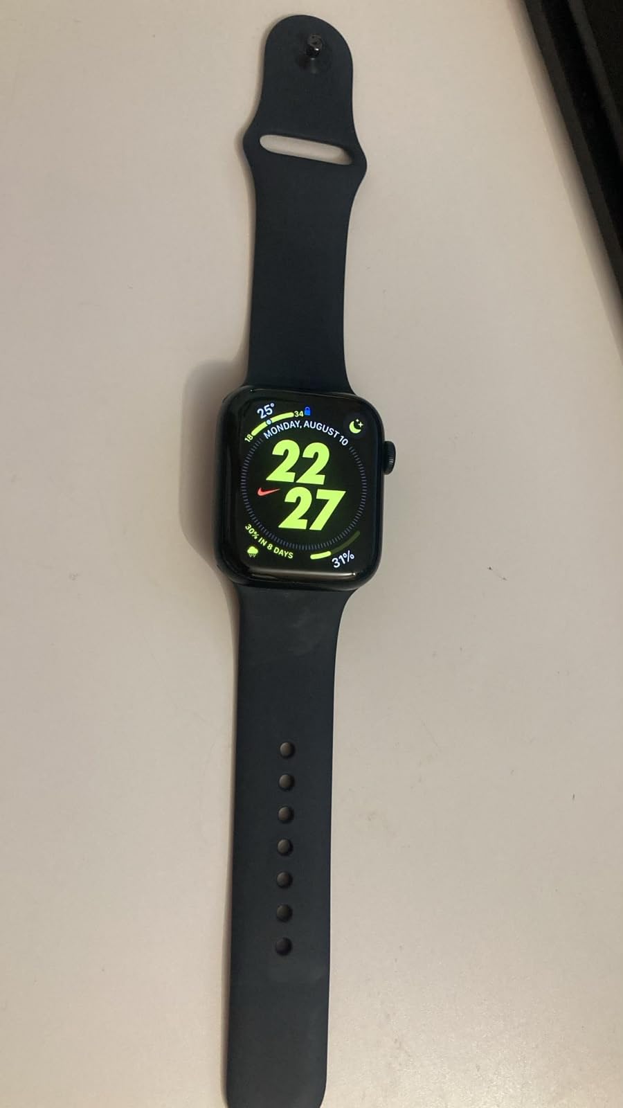 Apple Watch SE 3 GPS 44mm Smartwatch Mitternacht S/M