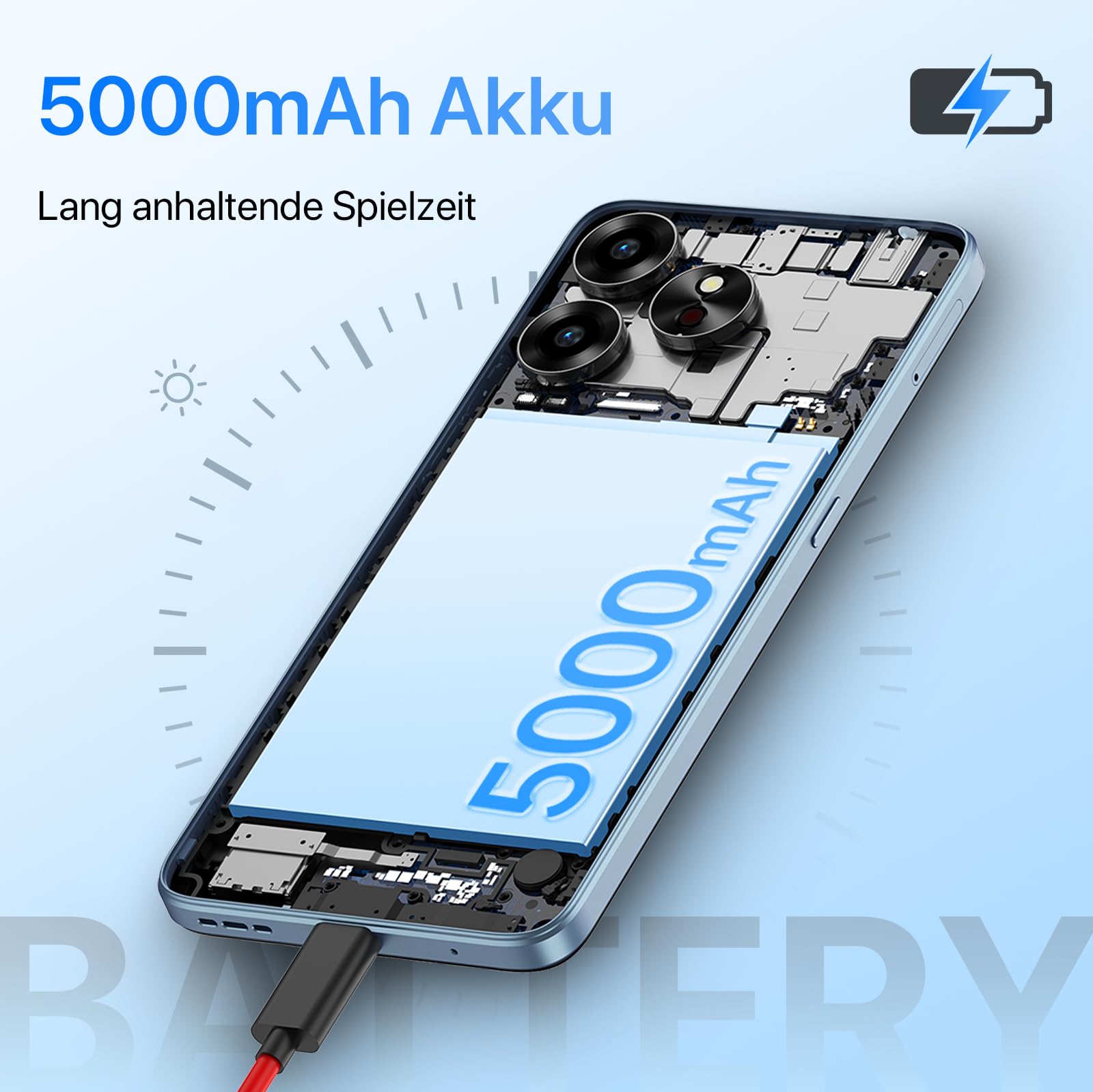 UMIDIGI G6 5G Smartphone 128GB Blau 12GB RAM 50MP