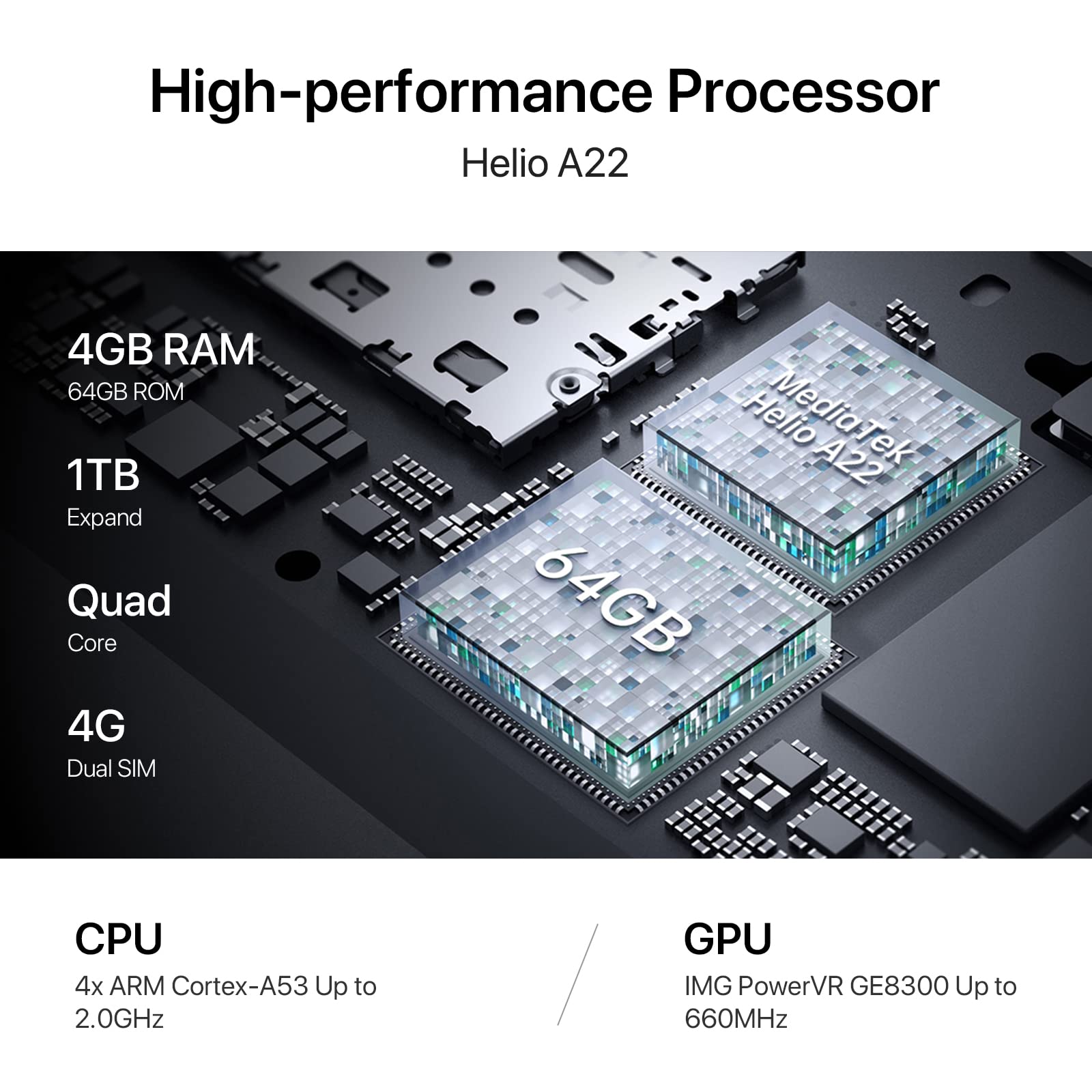 UMIDIGI G3 Smartphone schwarz 64GB ohne Vertrag