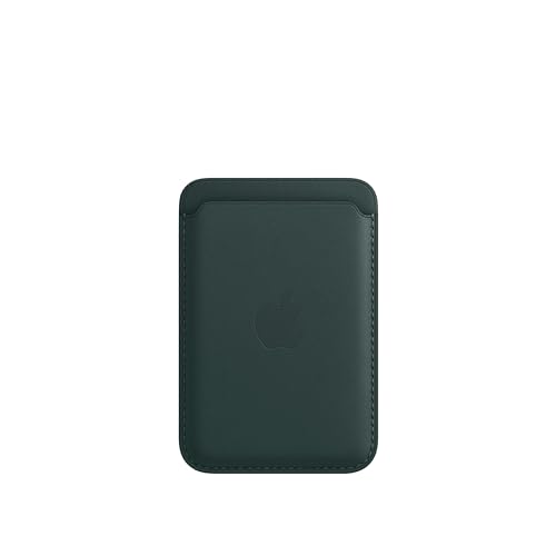 Apple iPhone Leder Wallet Kartenetui Waldgrün MagSafe 3 Karten