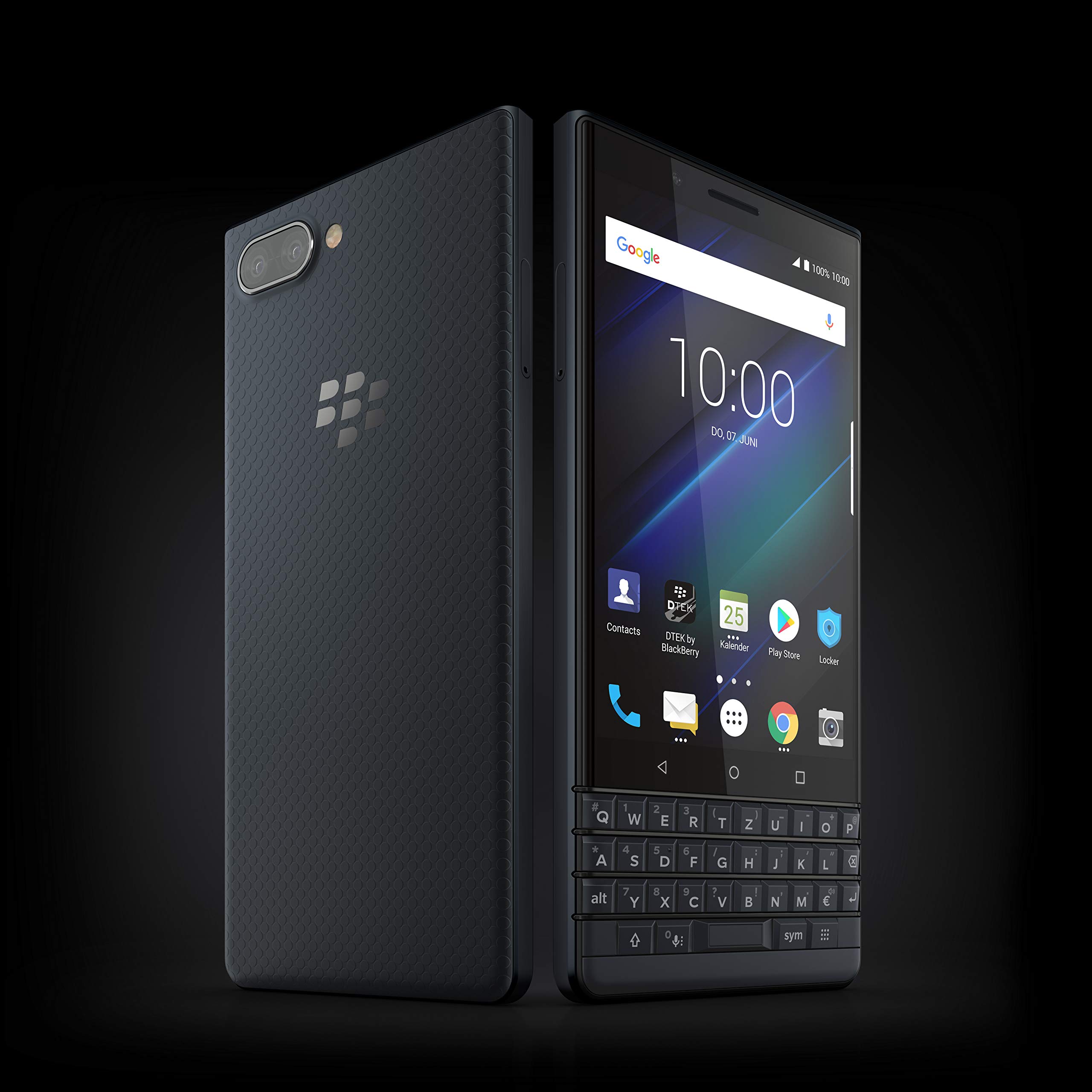 BlackBerry KEY2 LE Smartphone 64GB Dual-SIM Blau Tastatur