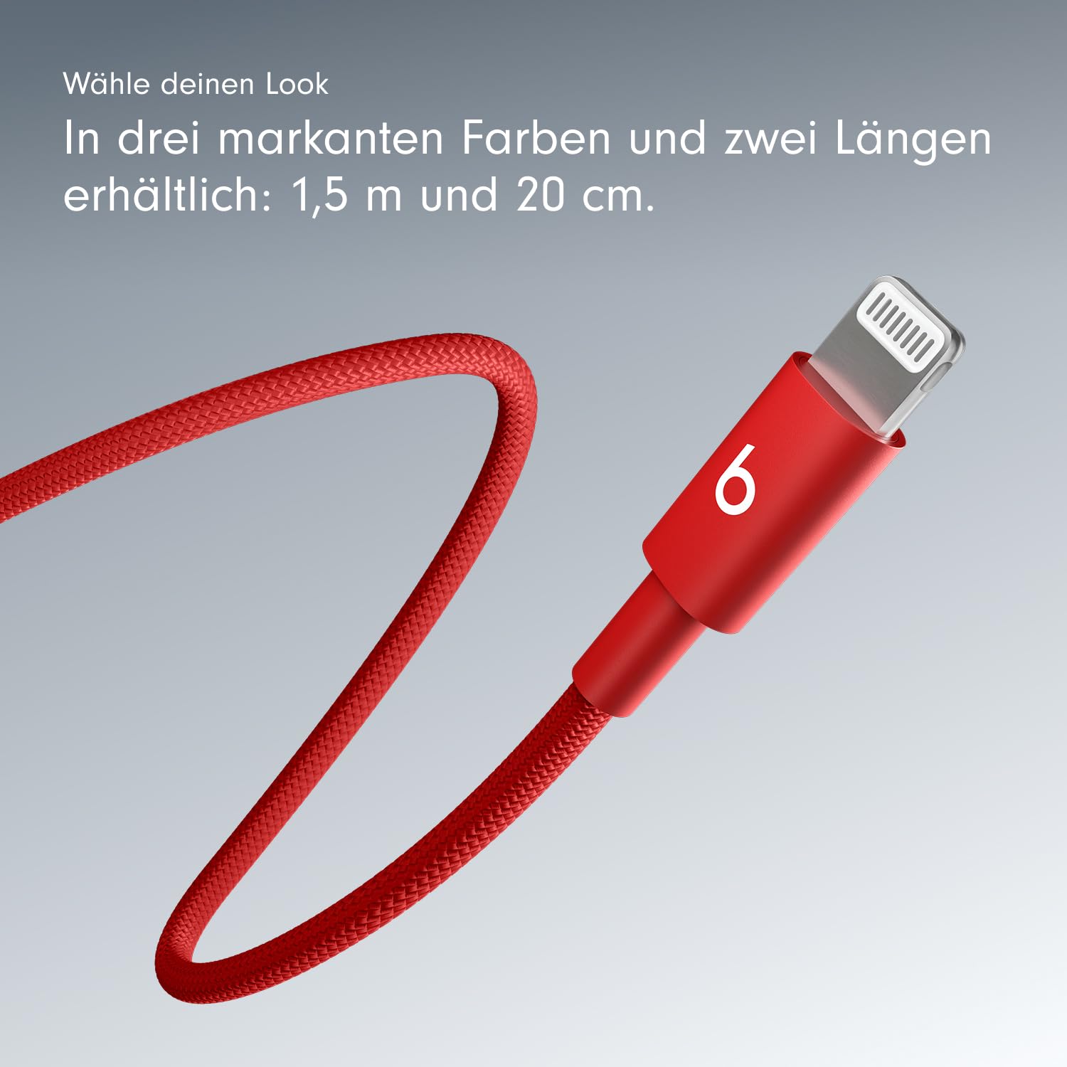 Beats USB-C auf Lightning Kabel 1,5 m Blitz-Rot