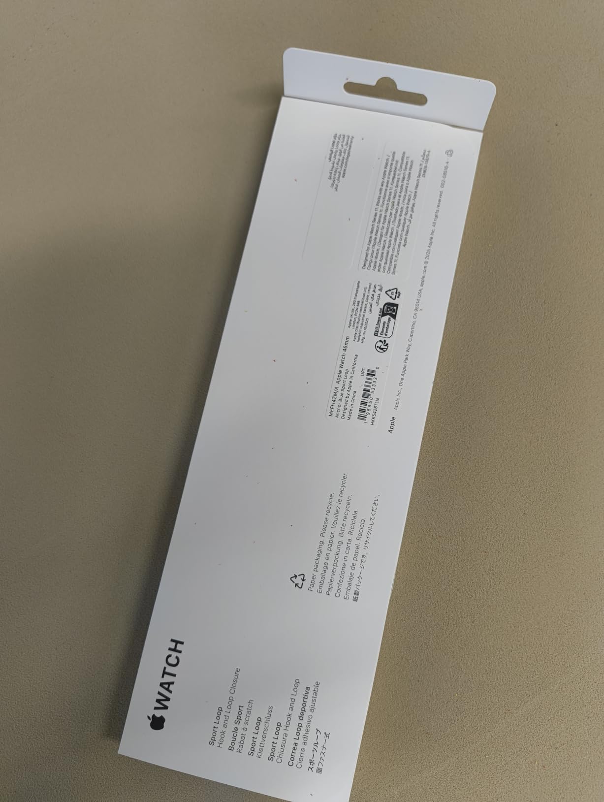 Apple Watch Sport Loop 46mm Armband Cantaloupe One Size Nylon