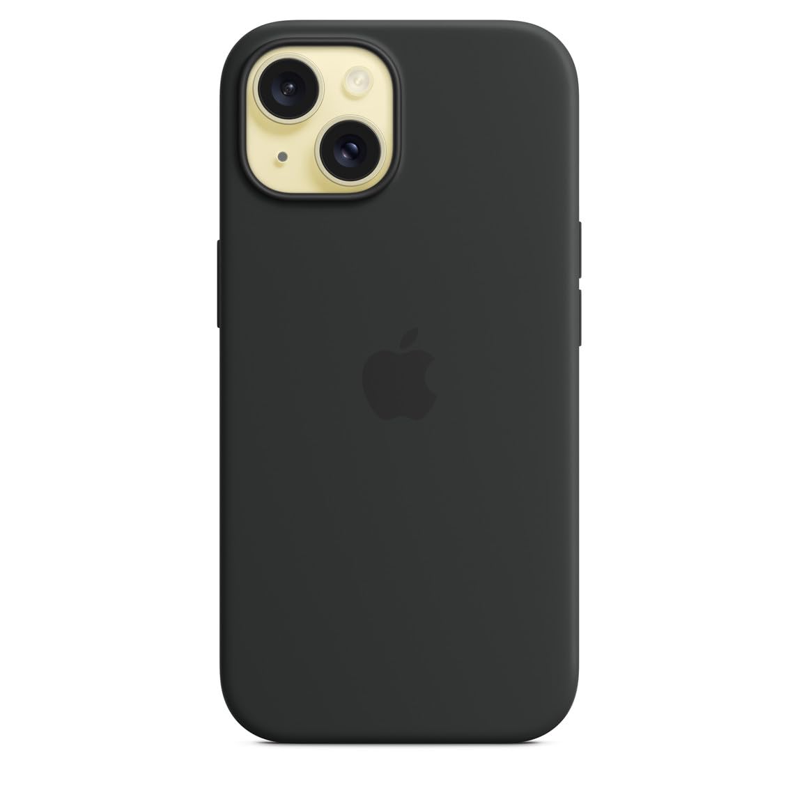 Apple iPhone 15 Silikon Case MagSafe Hülle Schwarz