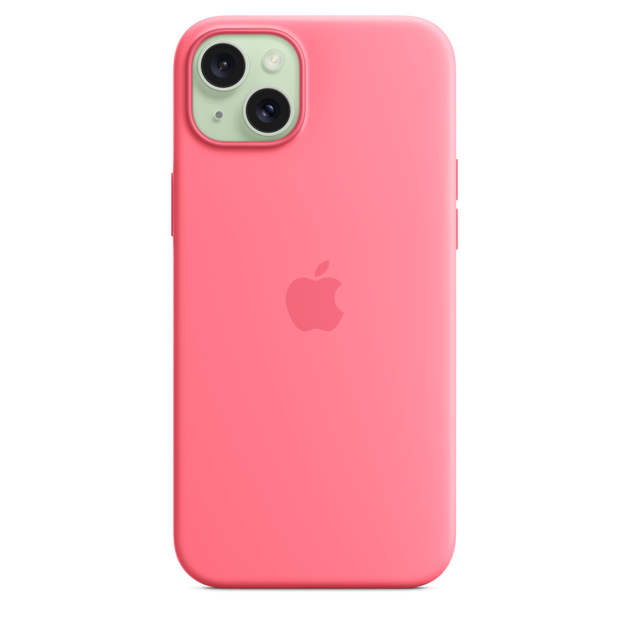 Apple iPhone 15 Plus Silikon Case MagSafe Pink