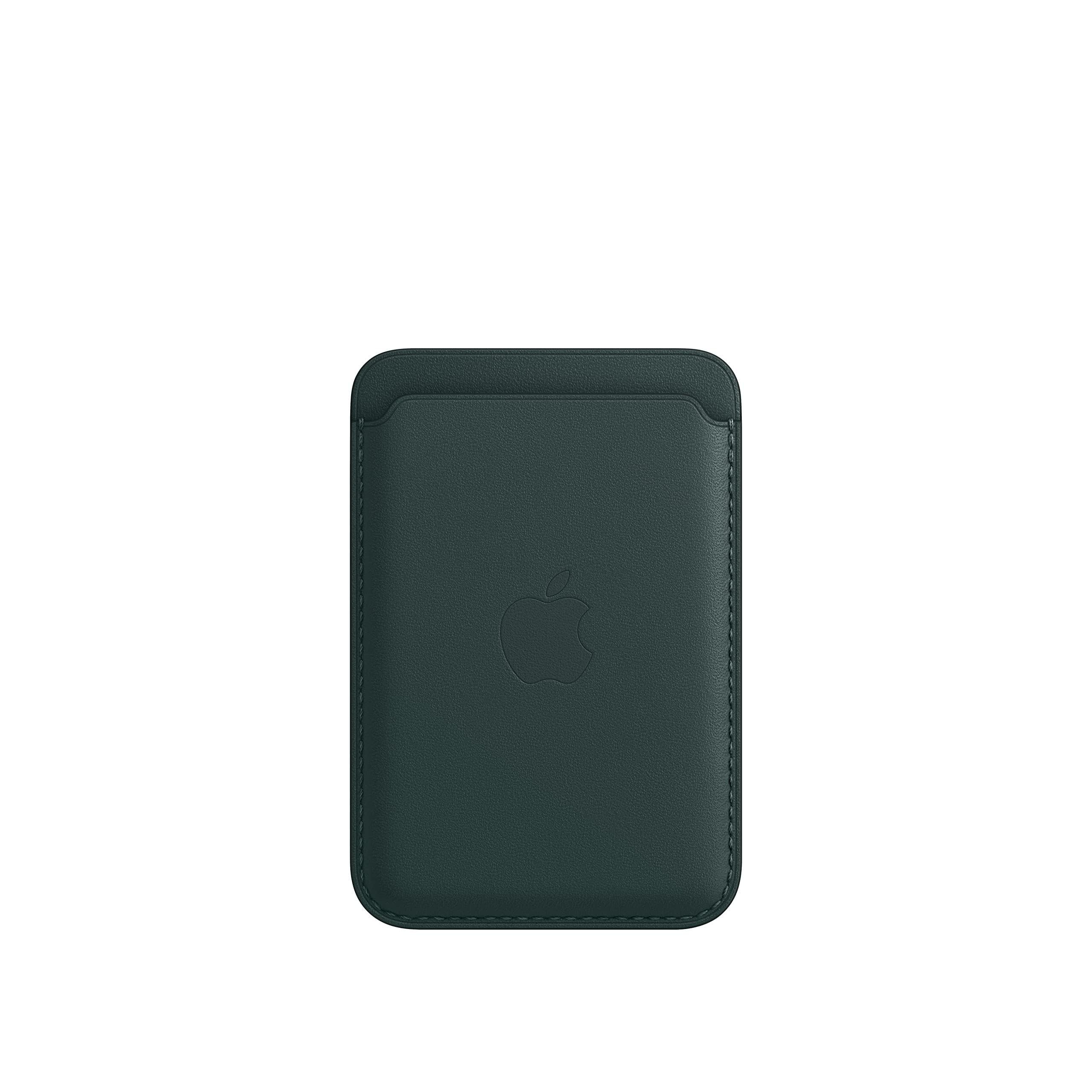 Apple iPhone Leder Wallet Kartenetui Waldgrün MagSafe 3 Karten