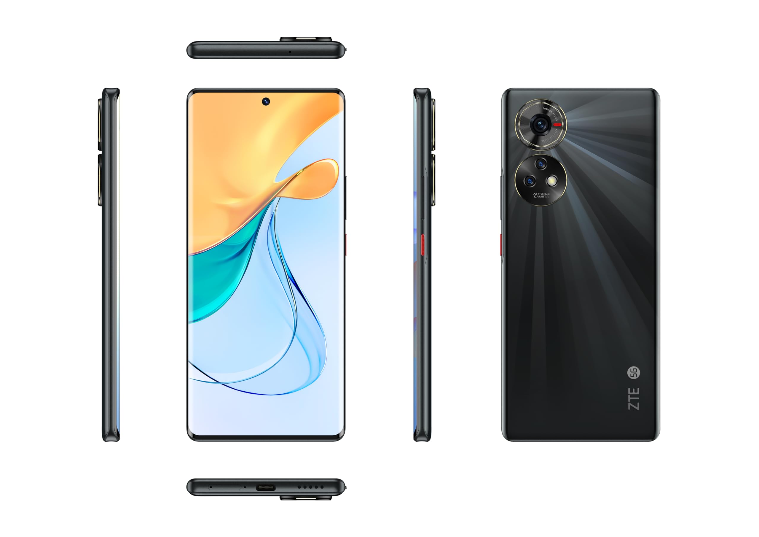 ZTE Blade V50 5G Smartphone 256GB Schwarz 50MP