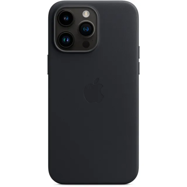 Apple iPhone 14 Pro Leder Hülle MagSafe Mitternacht
