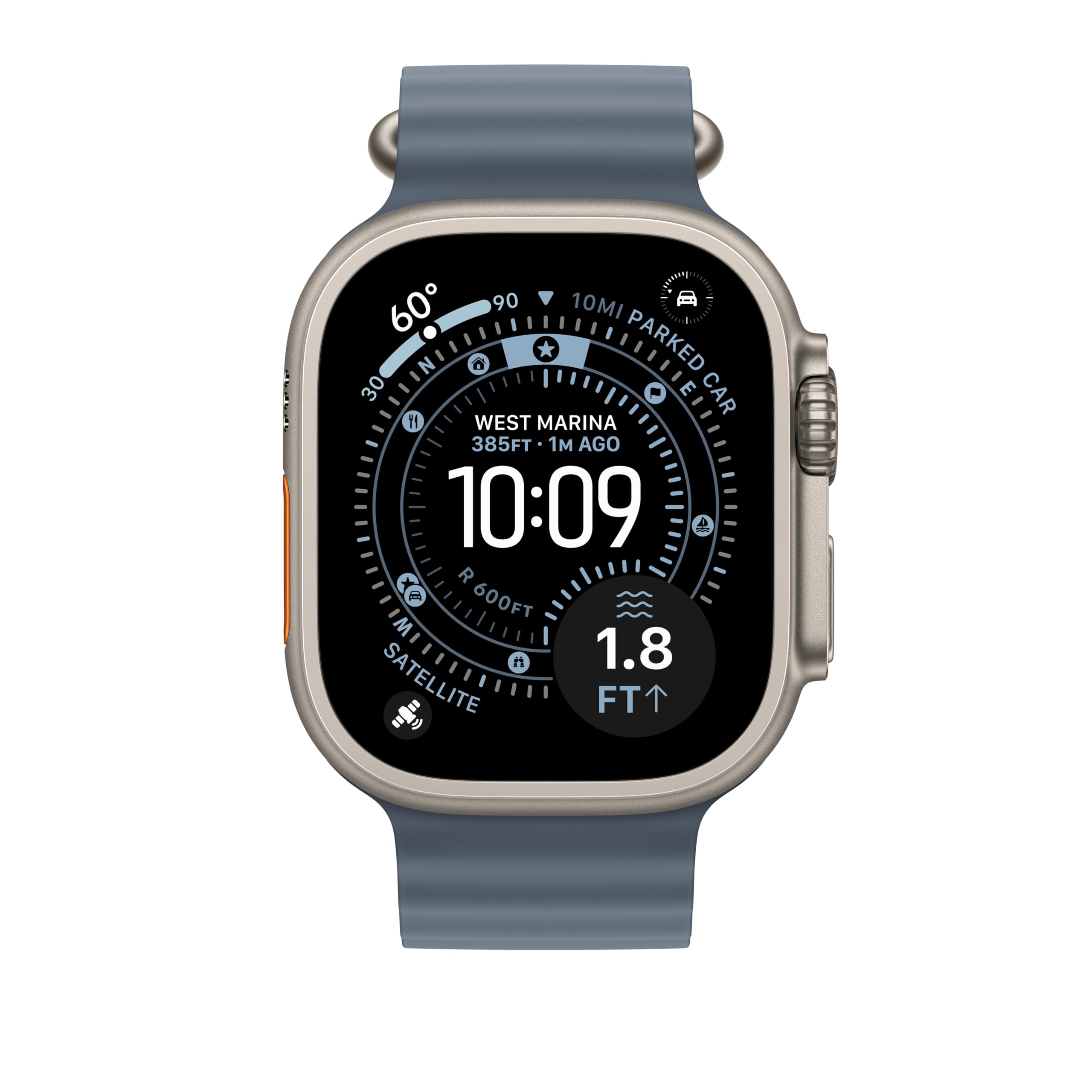 Apple Watch Ocean Band Verlängerung 49mm Maritimblau XL