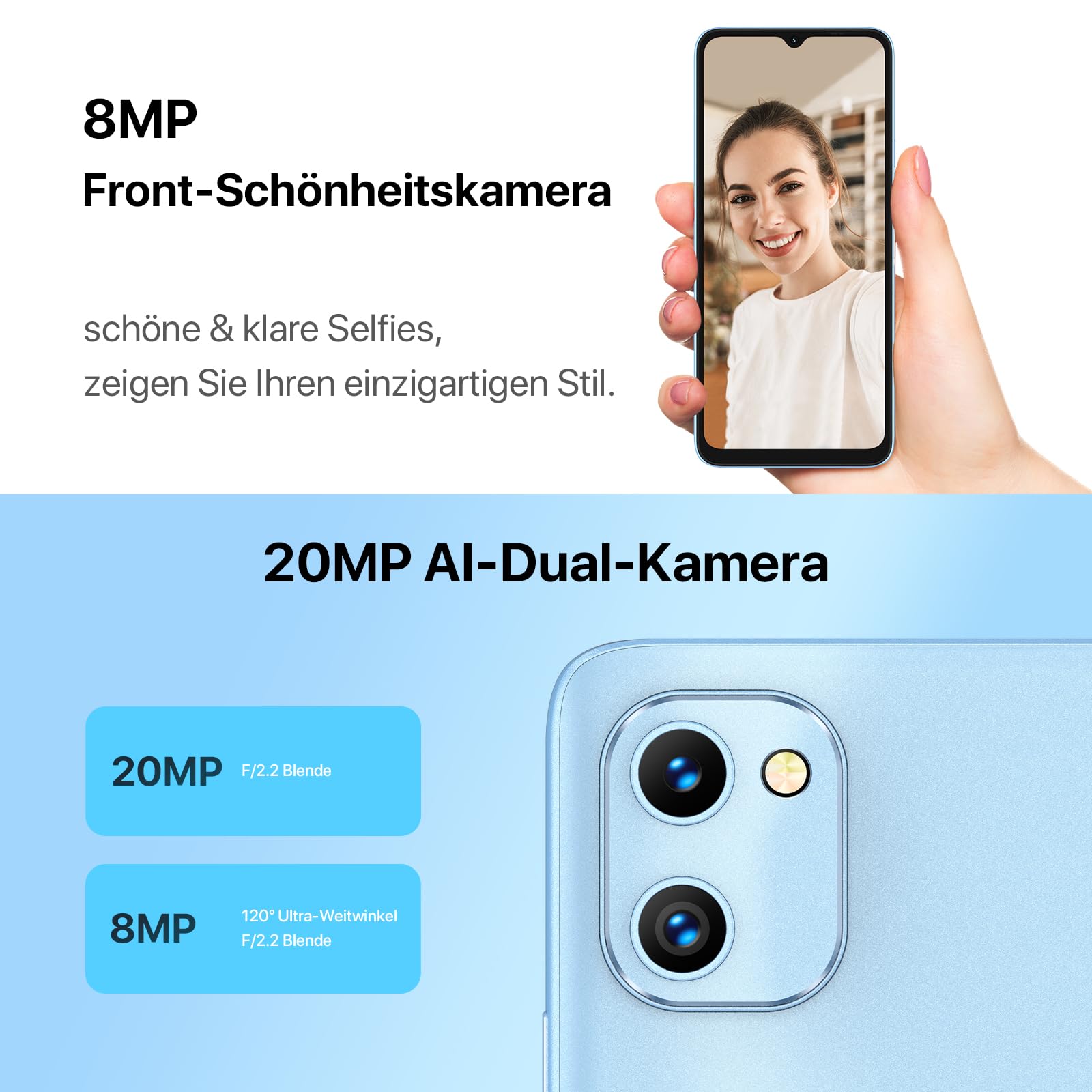 UMIDIGI F3 SE Smartphone 128GB 20MP 6,7 Zoll