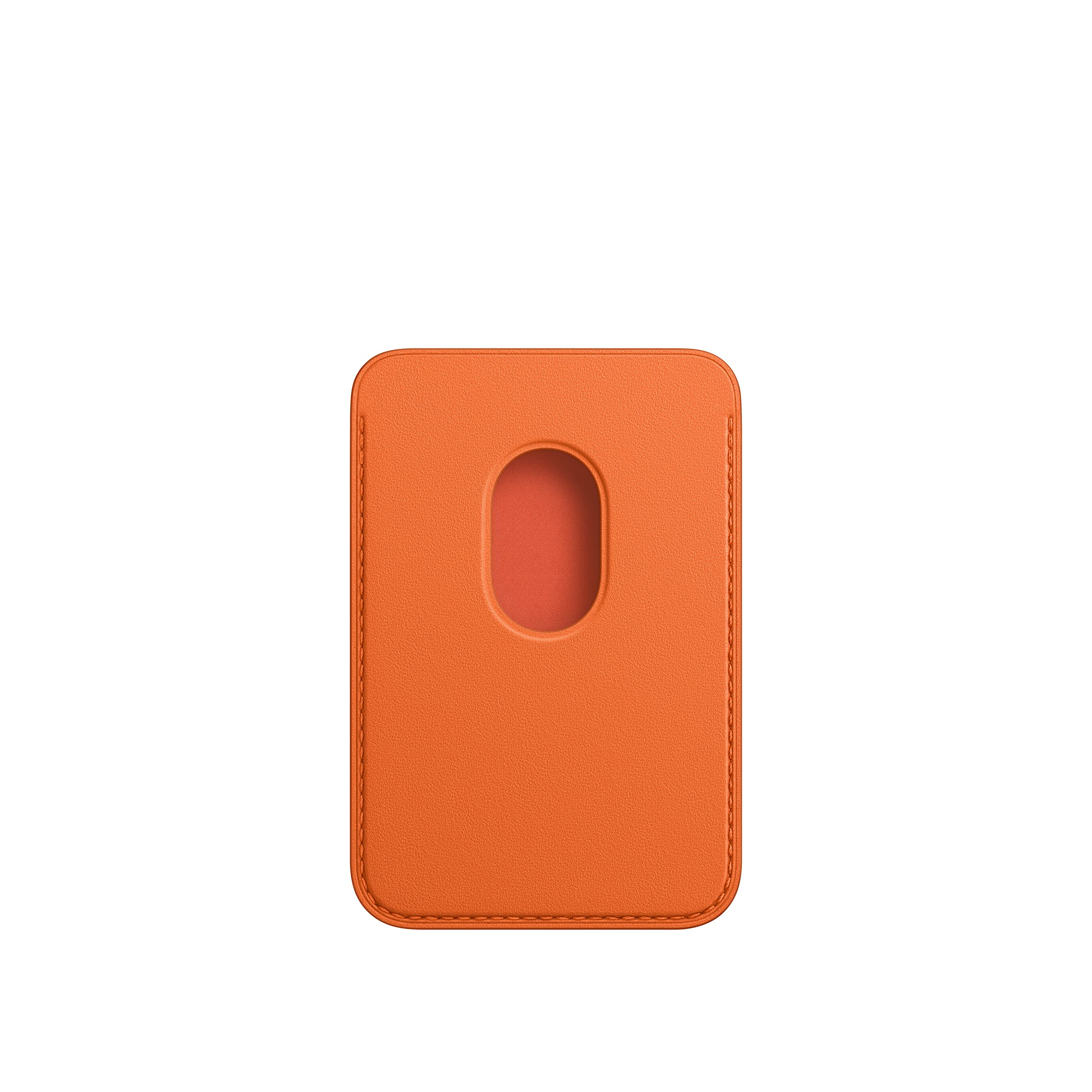Apple iPhone Leder Wallet Kartenetui Orange MagSafe 3 Karten