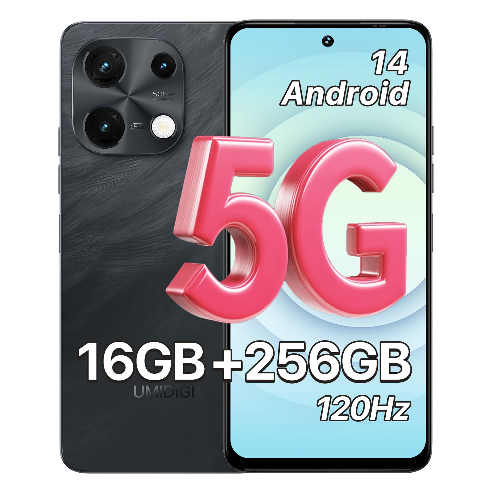 UMIDIGI Note 100 5G Smartphone 16/256GB 50MP 6,8 Zoll