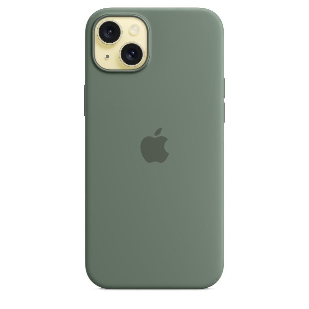 Apple iPhone 15 Plus Silikon Case MagSafe Zypresse