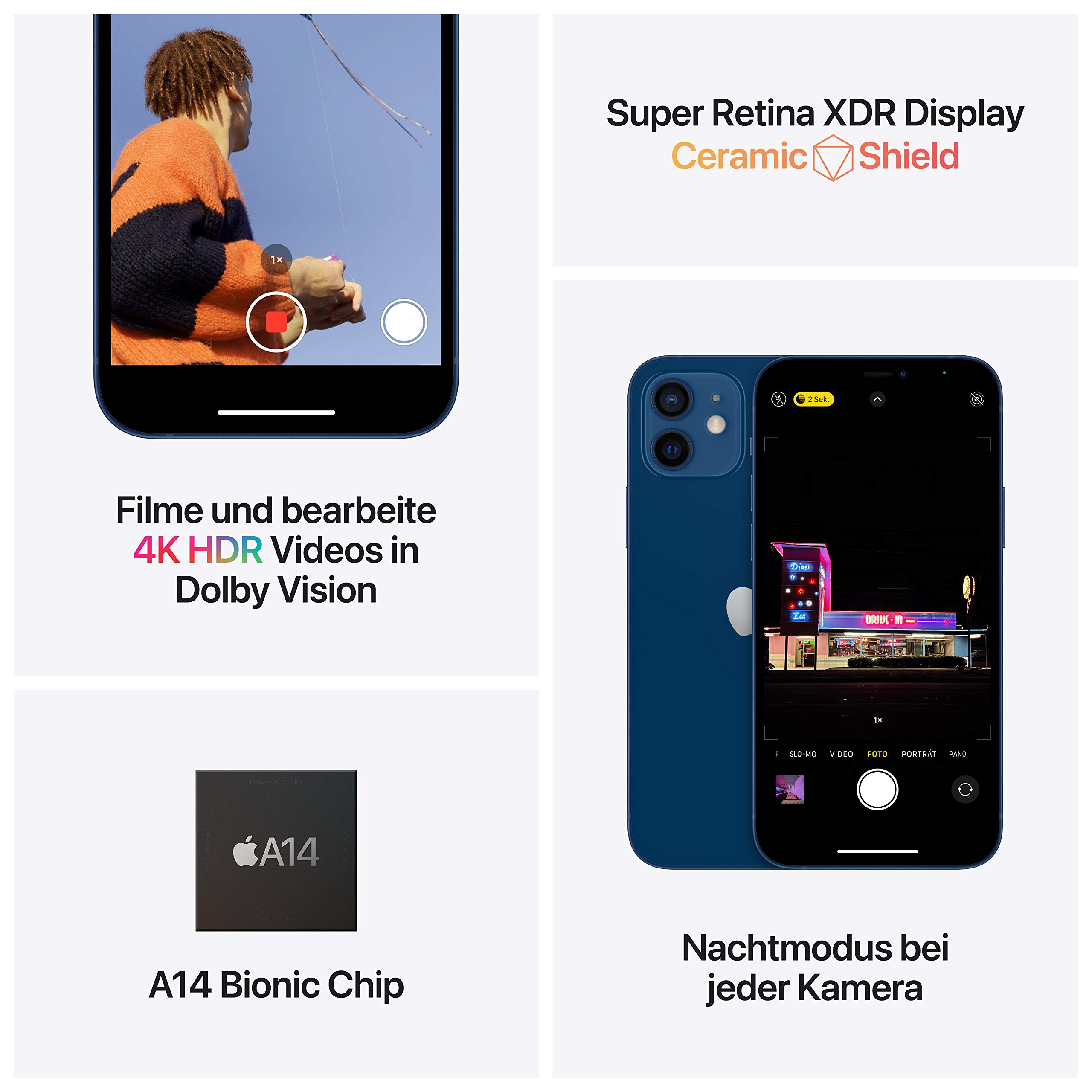Apple iPhone 12 Smartphone 256 GB Rot 5G