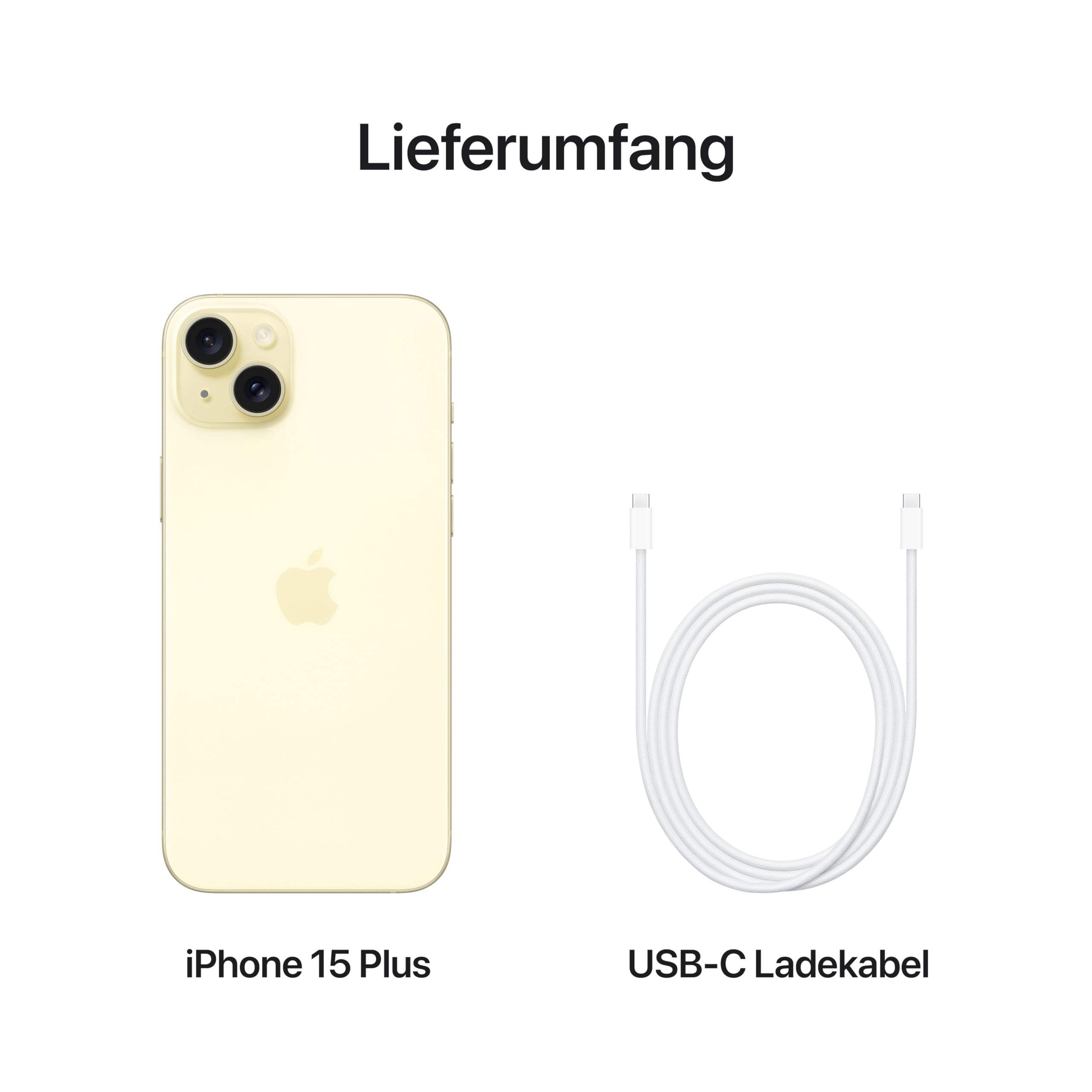 Apple iPhone 15 Plus Smartphone 256 GB Gelb 48 MP 6,7 Zoll