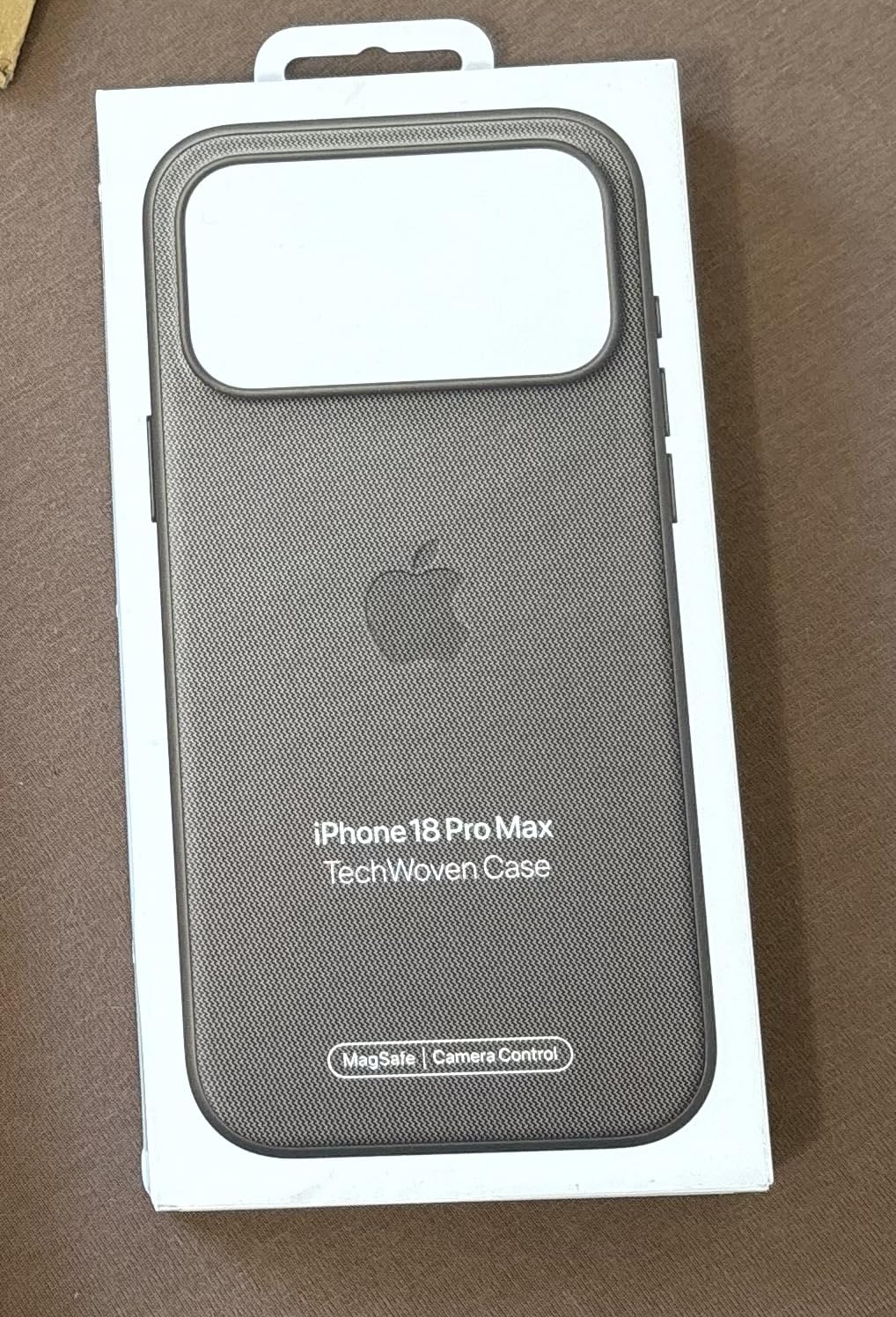 Apple iPhone 18 Pro Max Hülle Burgunder Gewebe