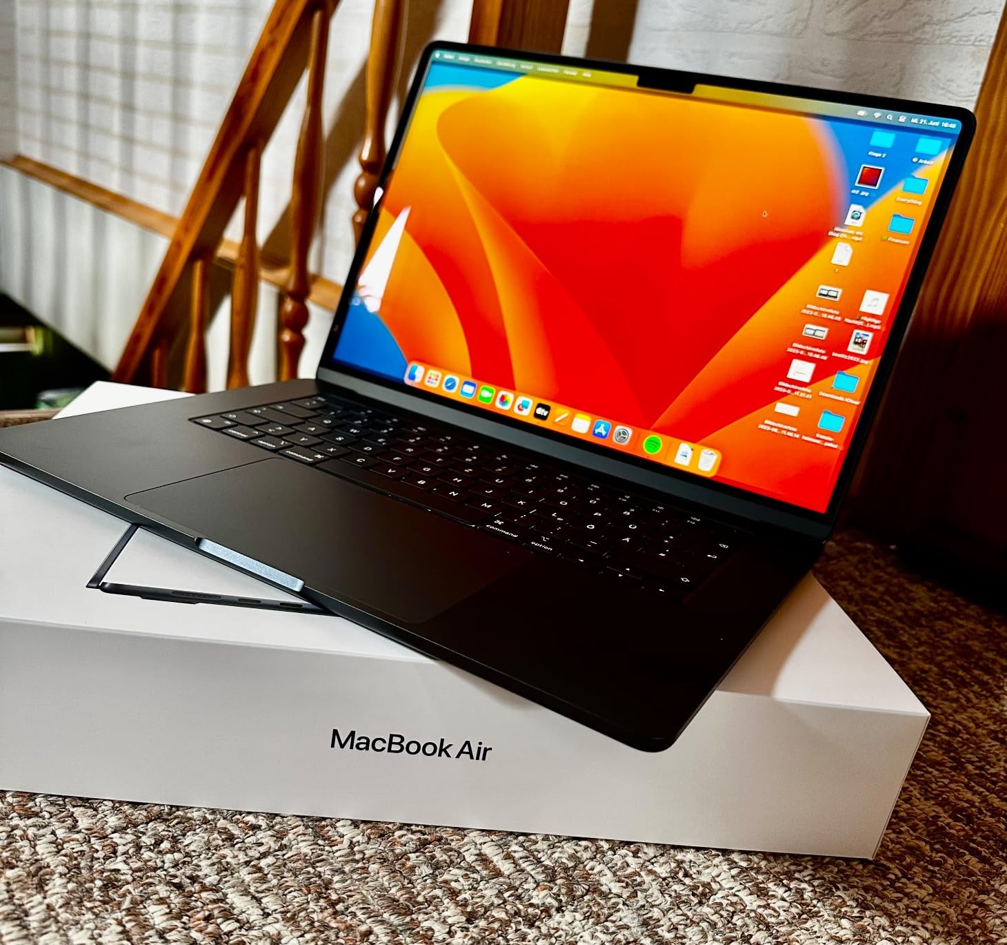 Apple MacBook Air M2 15,3" Laptop Mitternacht 8GB 512GB