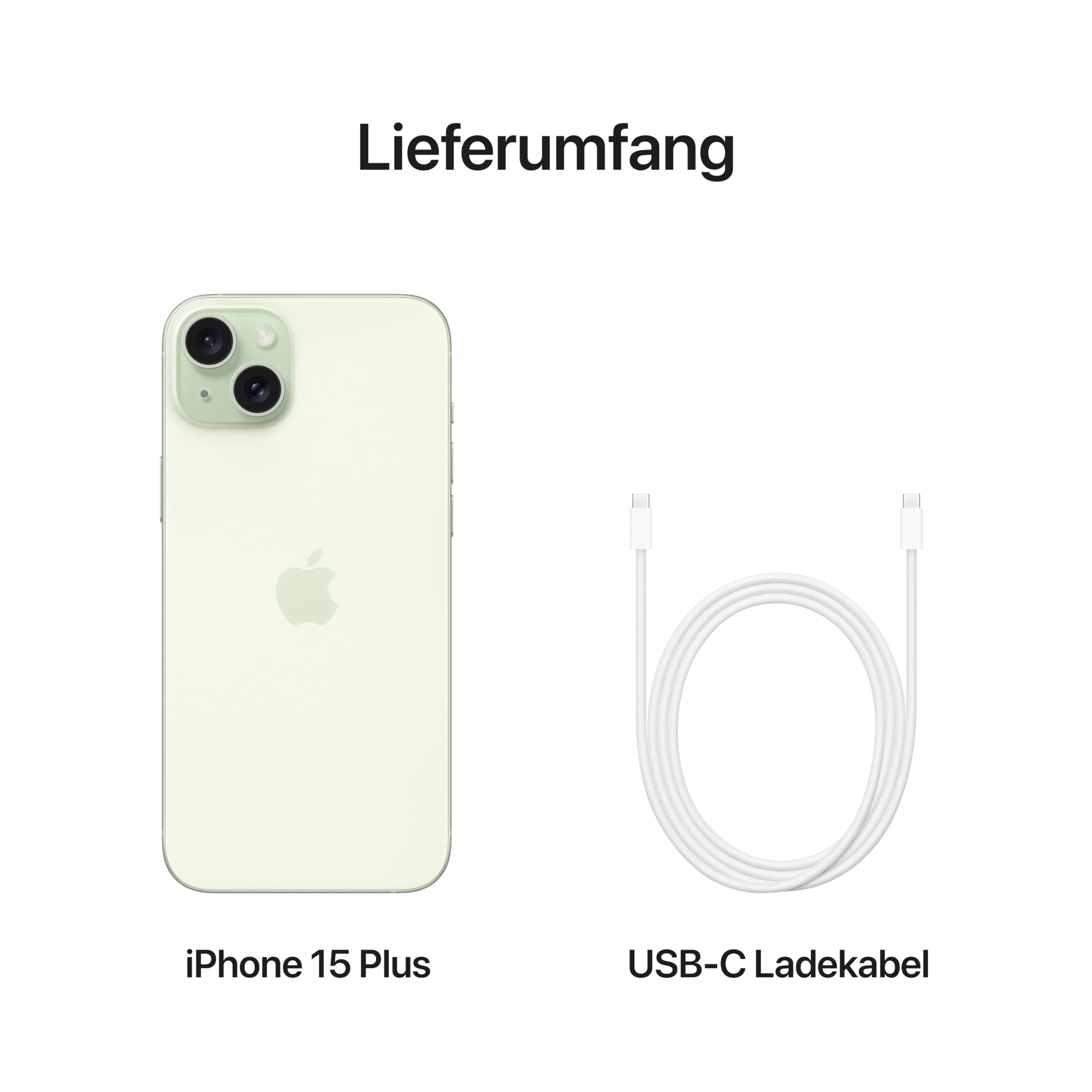 Apple iPhone 15 Plus 128GB Smartphone Grün 6,7 Zoll
