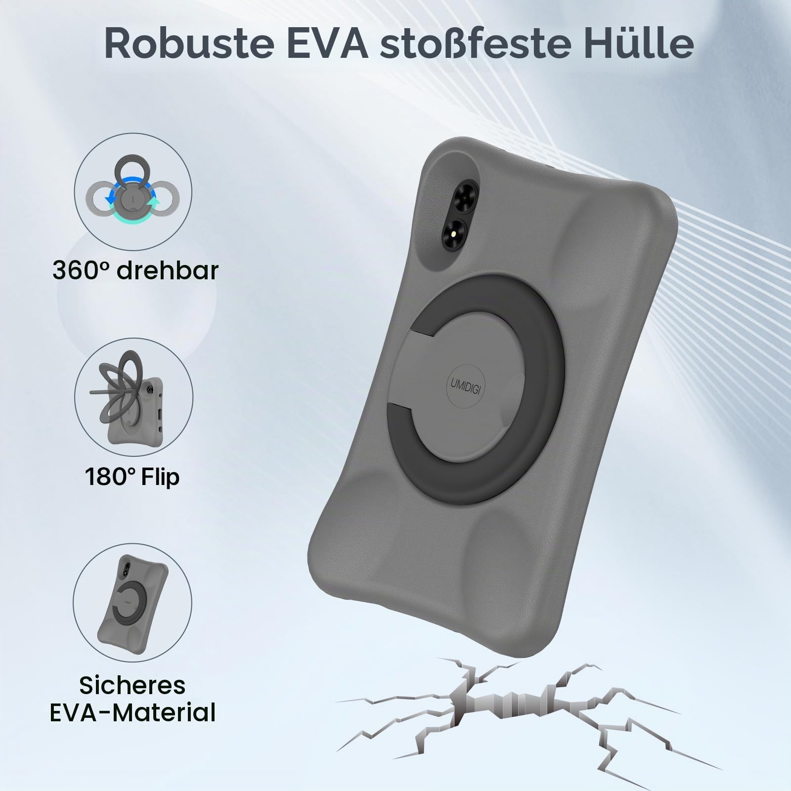 UMIDIGI G2 Kinder Tablet 10,1 Zoll 64GB WiFi6 EVA Hülle