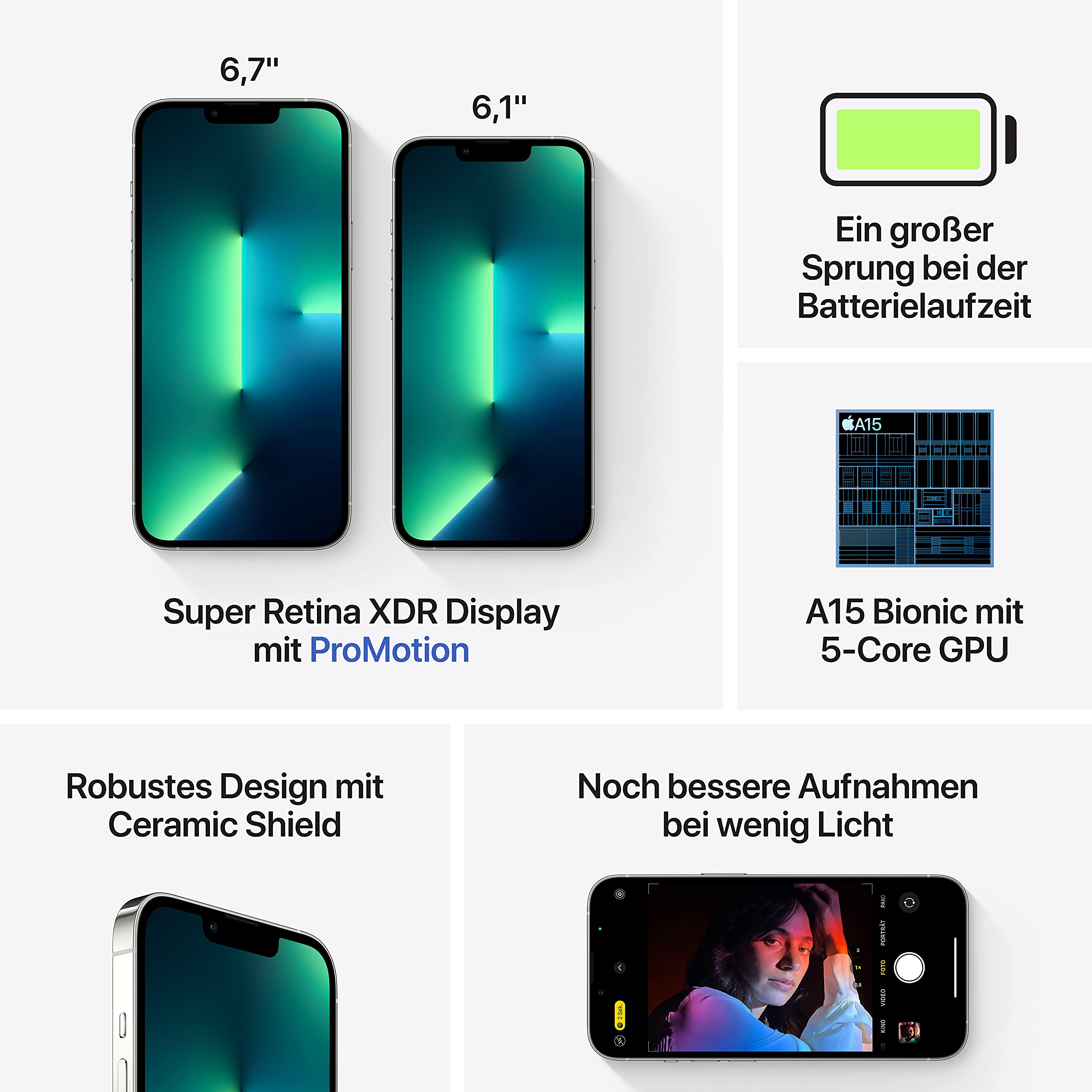 Apple iPhone 13 Pro Smartphone 512 GB Silber 5G