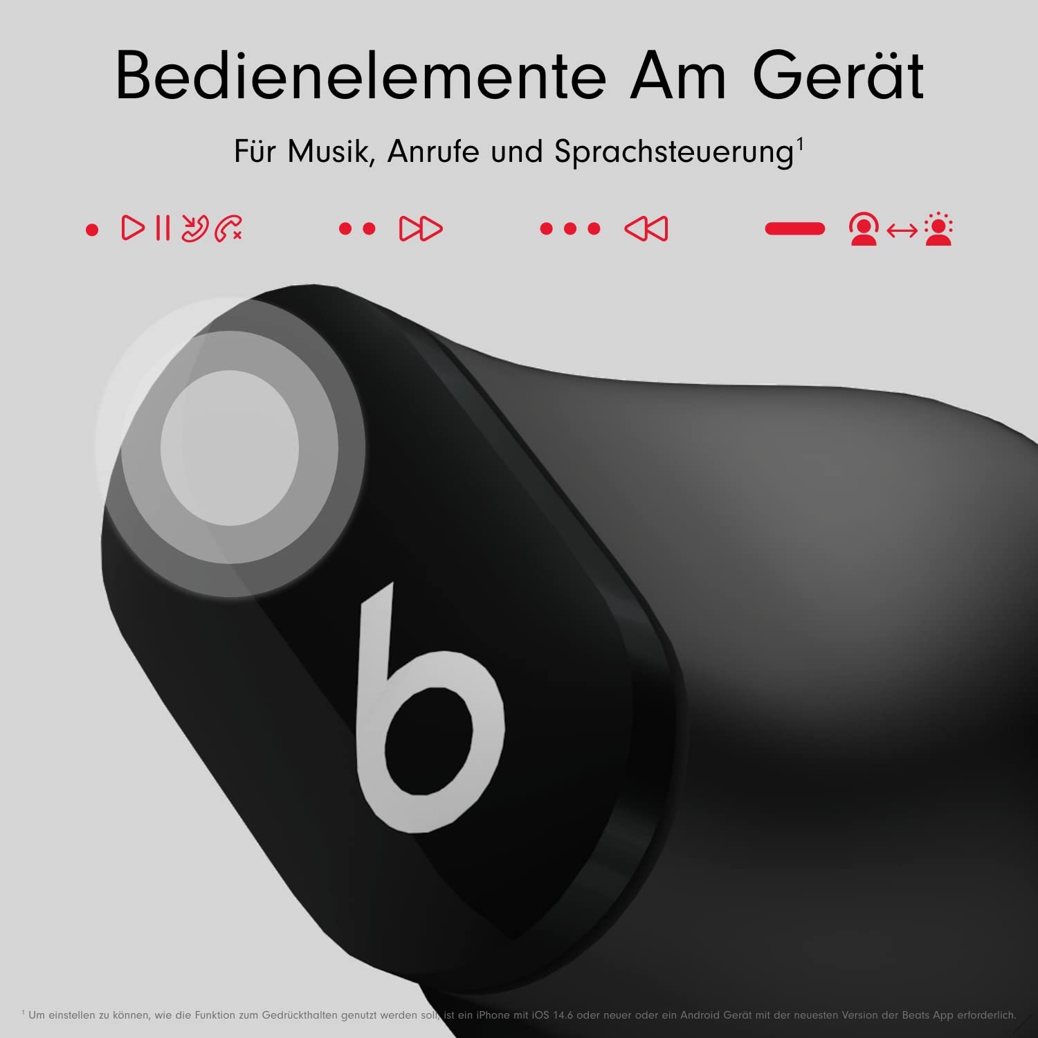 Beats Studio Buds In-Ear Kopfhörer Schwarz Noise-Cancelling