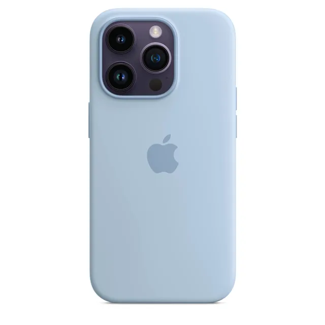 Apple iPhone 14 Pro Silikon Hülle mit MagSafe Himmel