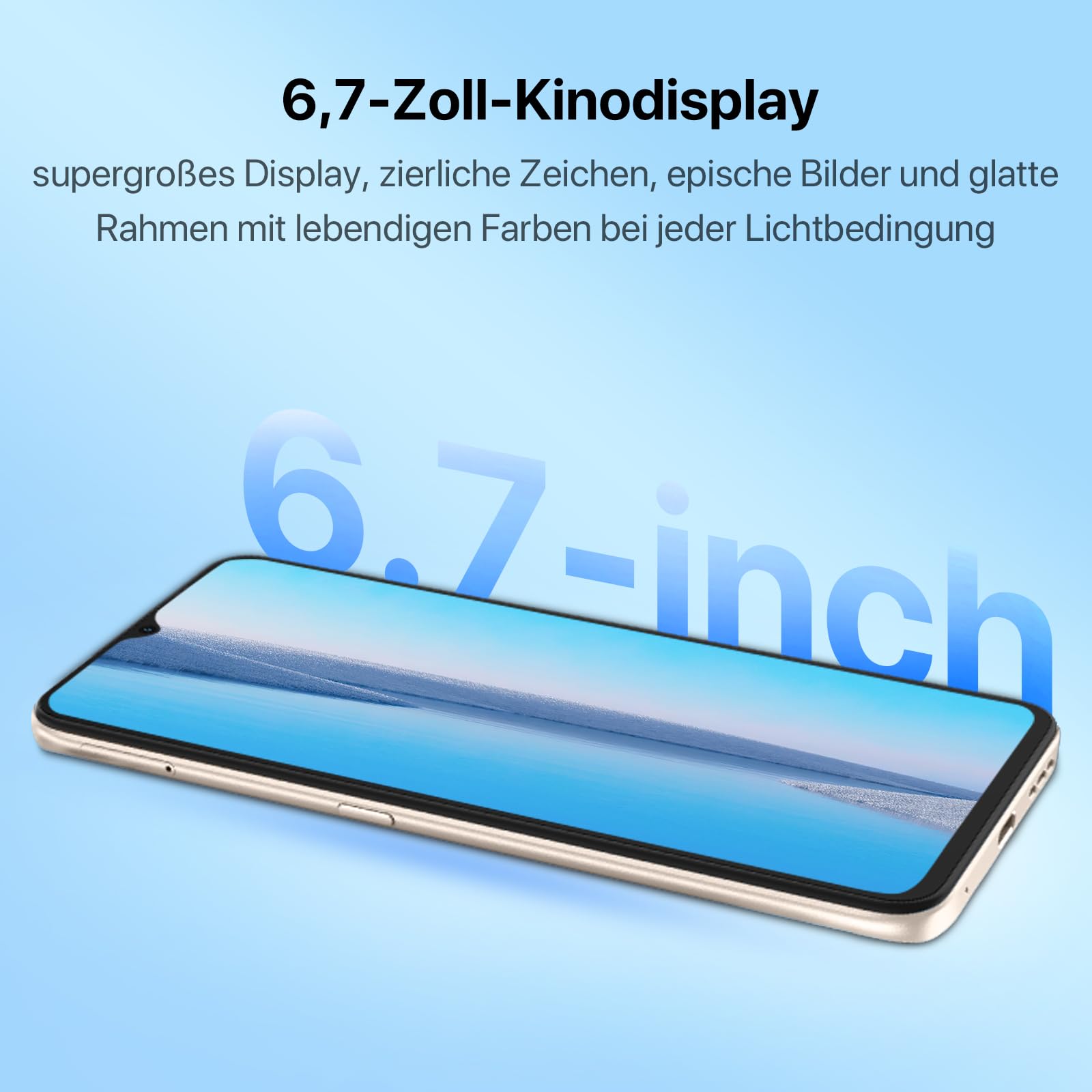 Umidigi F3 SE Smartphone 4GB 128GB Gold 6,7 Zoll