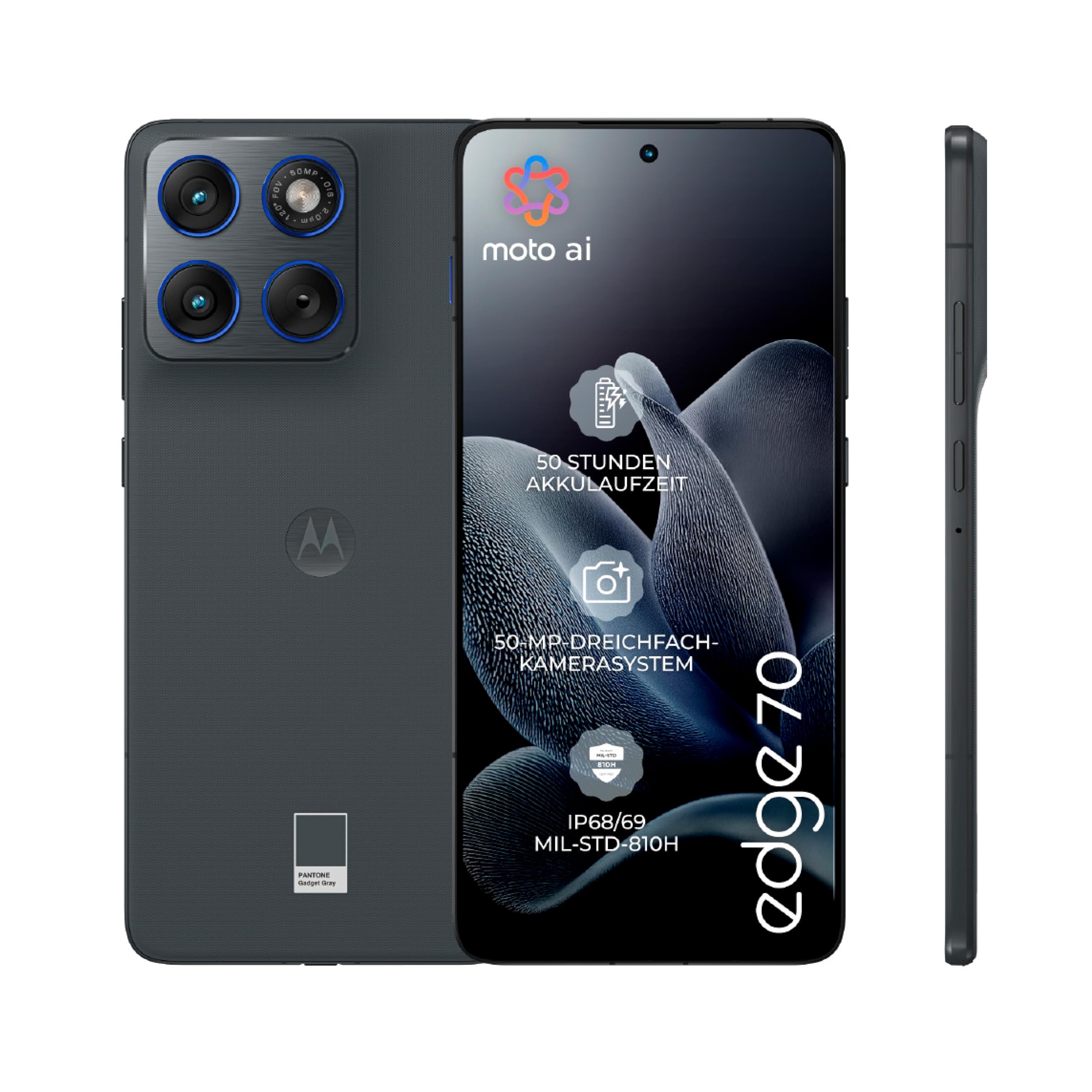 Motorola Edge 70 Smartphone 12/512GB Gadget Gray 50MP