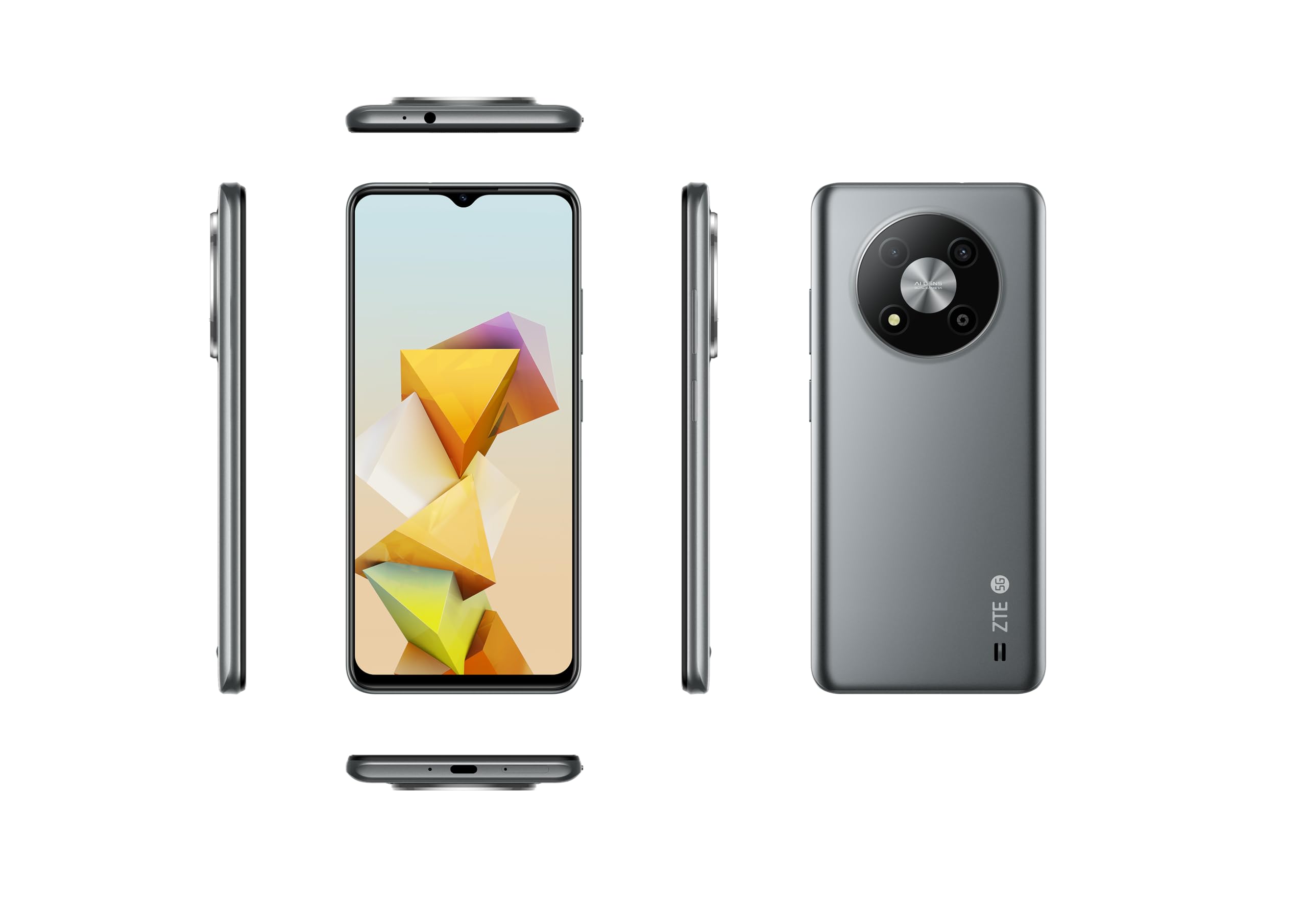 ZTE Blade A73 5G Smartphone 128GB Grau Dual SIM
