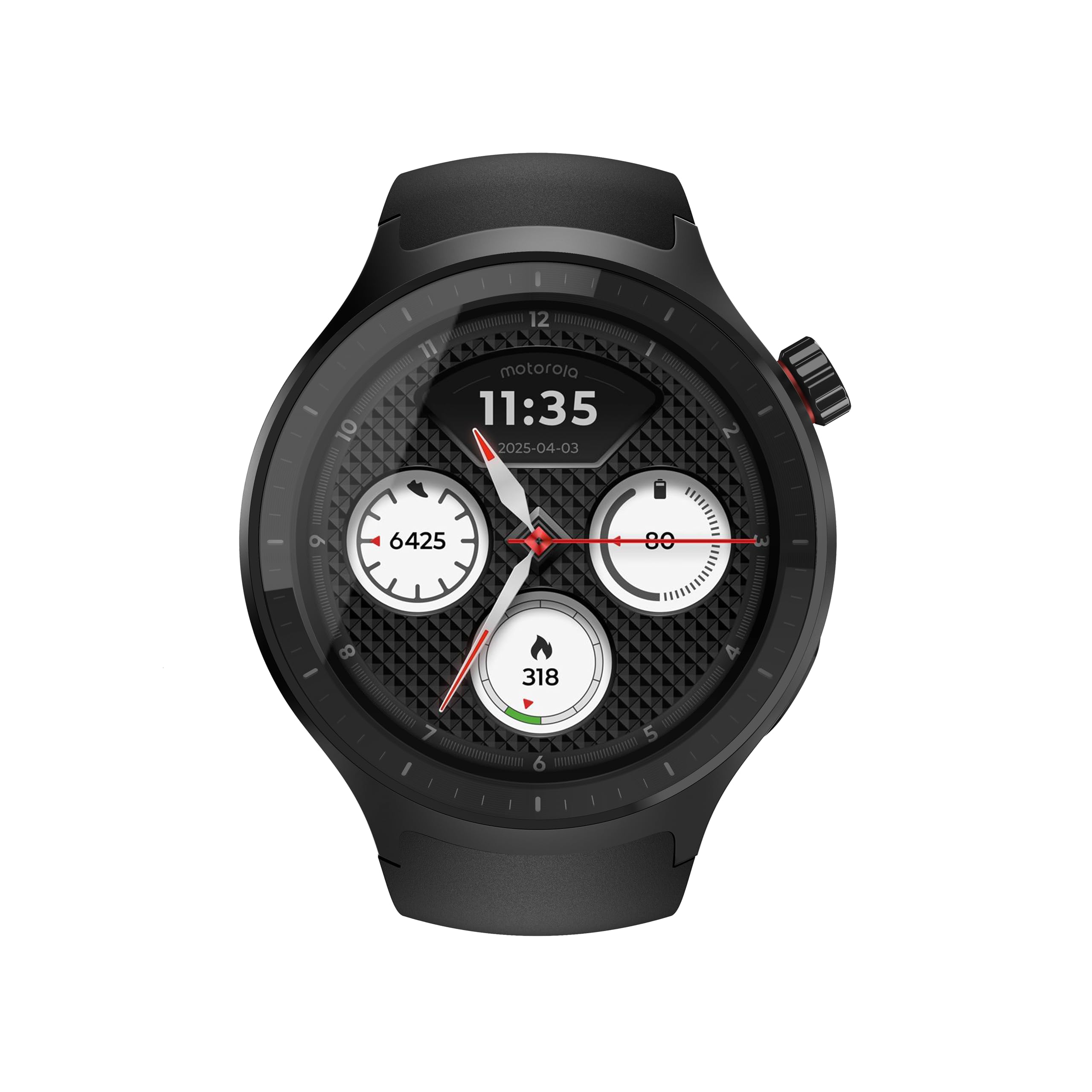 Motorola Moto Watch Polar Smartwatch 47mm Schwarz