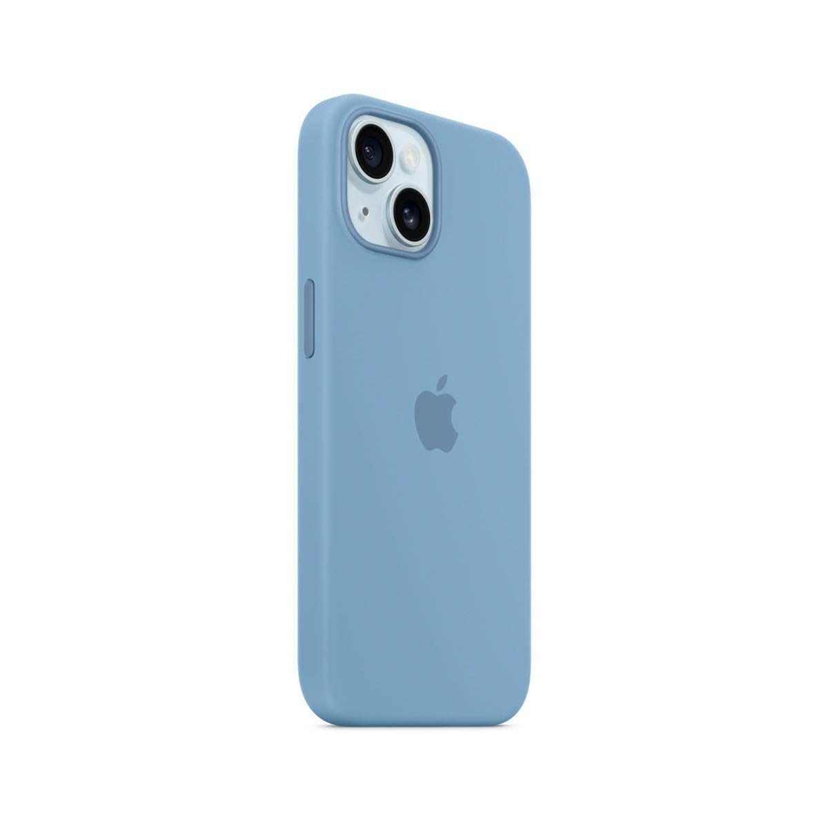 Apple iPhone 15 Silikon Hülle MagSafe Winterblau Schutzhülle