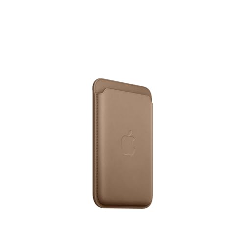 Apple iPhone Feingewebe Wallet MagSafe Taupe Kartenetui