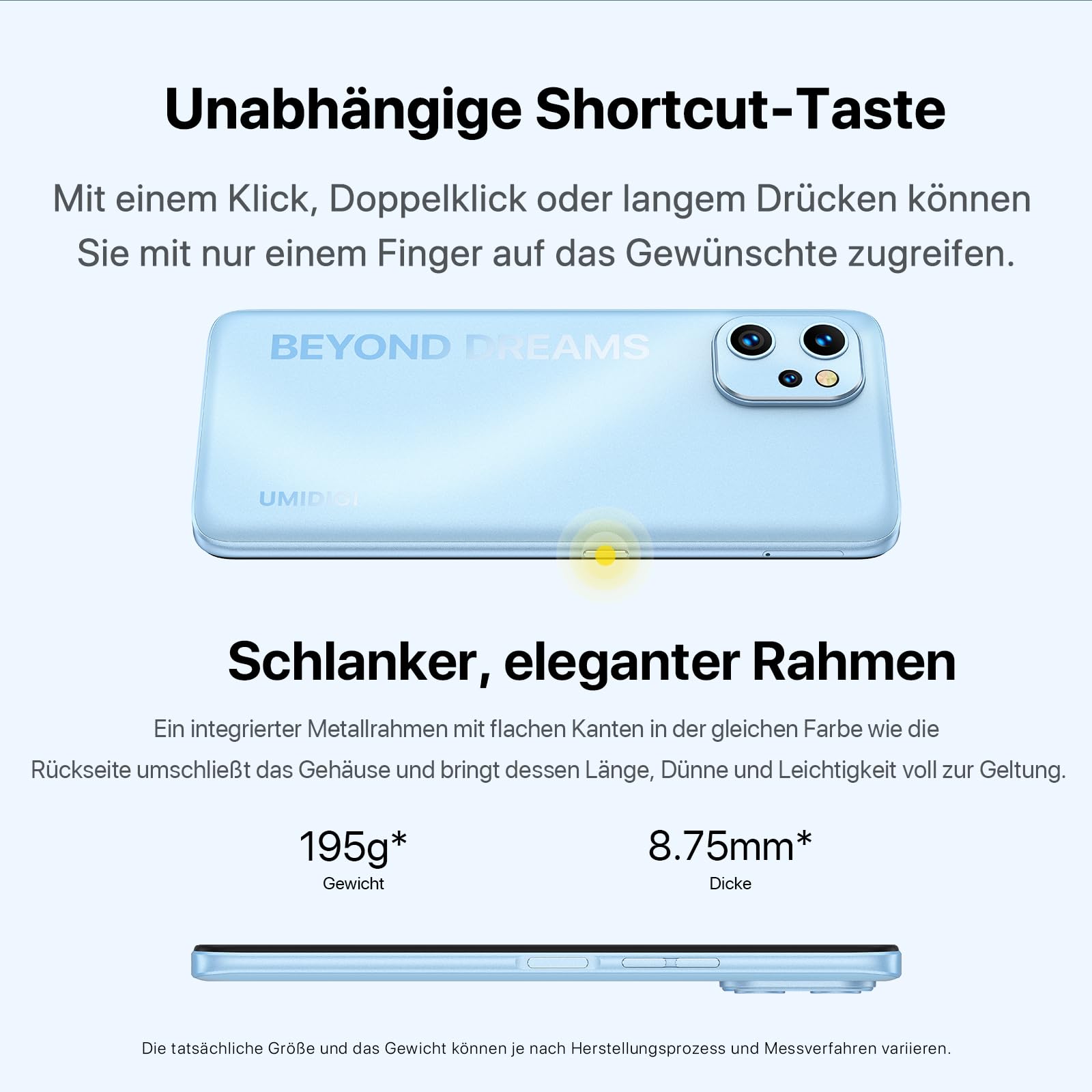 UMIDIGI F3 Handy ohne Vertrag 6,7" 48MP NFC 128GB