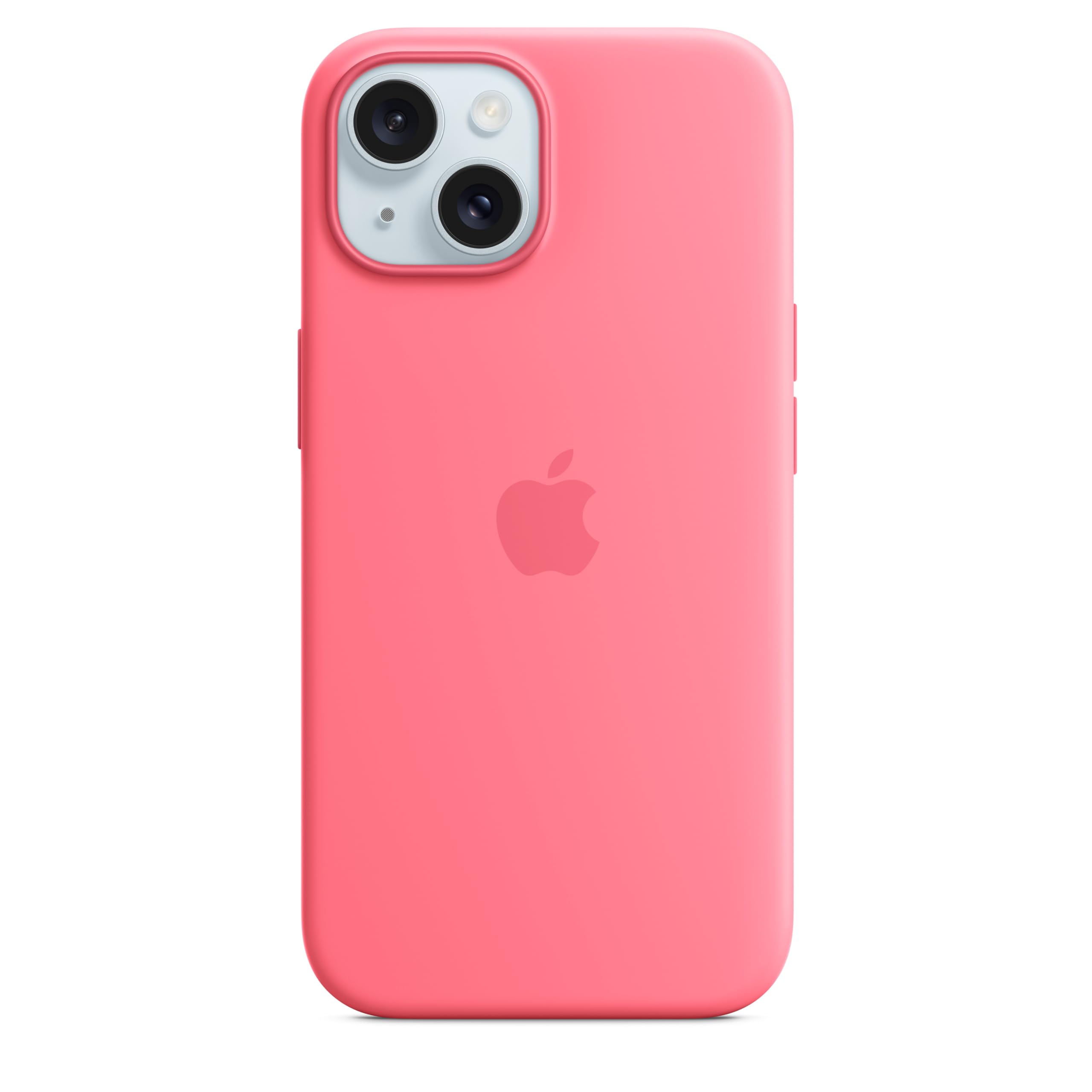 Apple iPhone 15 Silikon Case MagSafe Hülle Pink